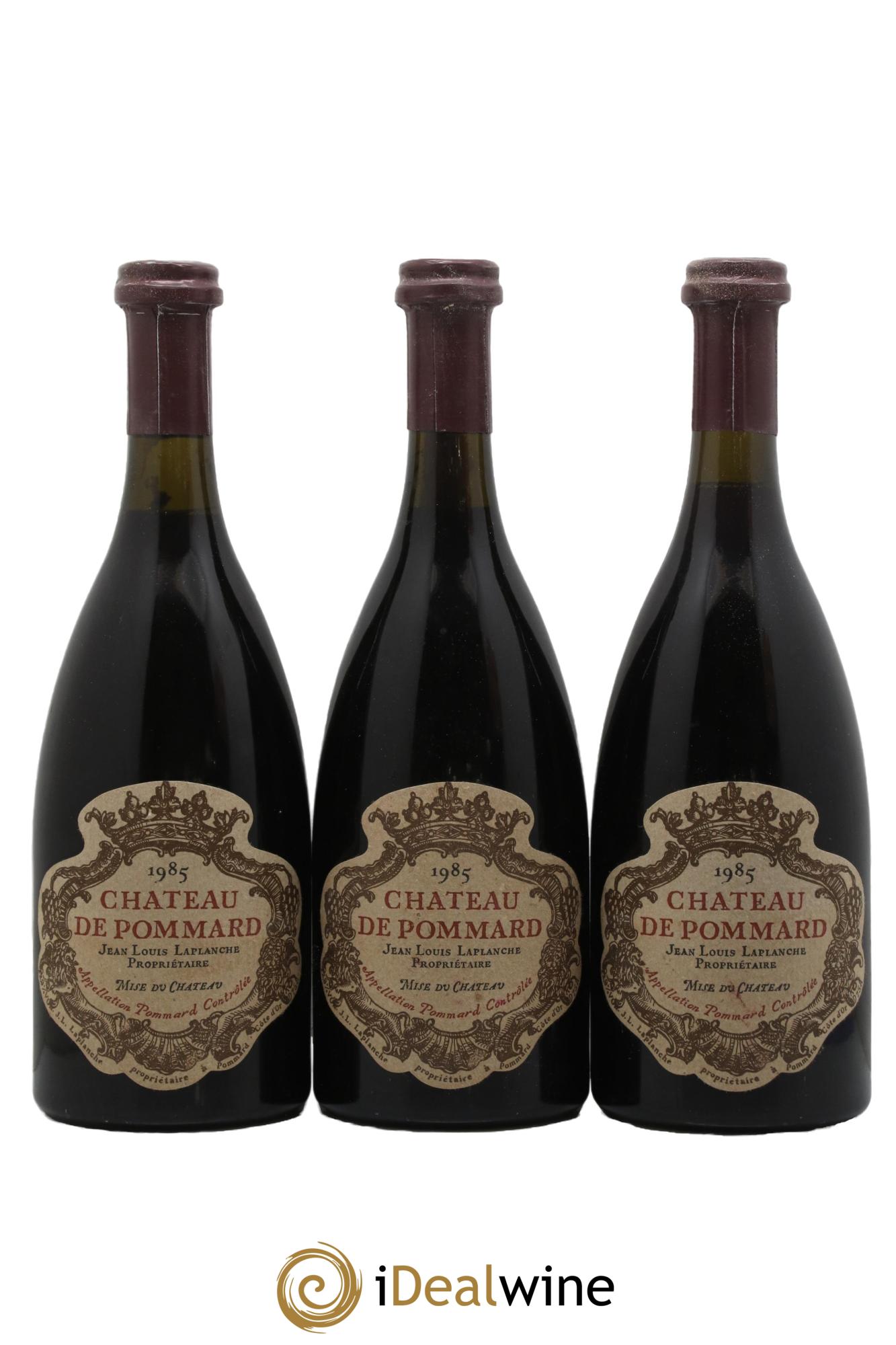 Pommard Château de Pommard 1985 - Lot of 3 bottles - 0