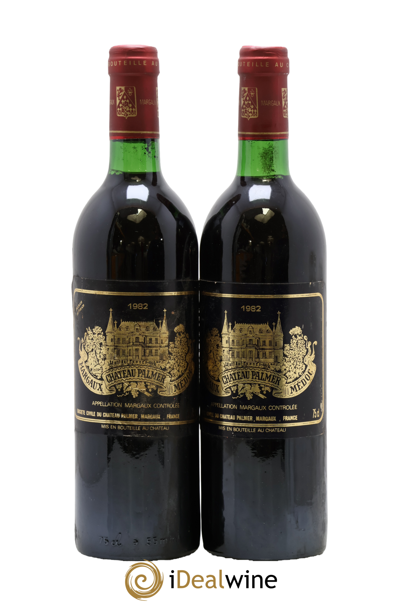 Château Palmer 3ème Grand Cru Classé 1982 - Lot de 2 bouteilles - 0