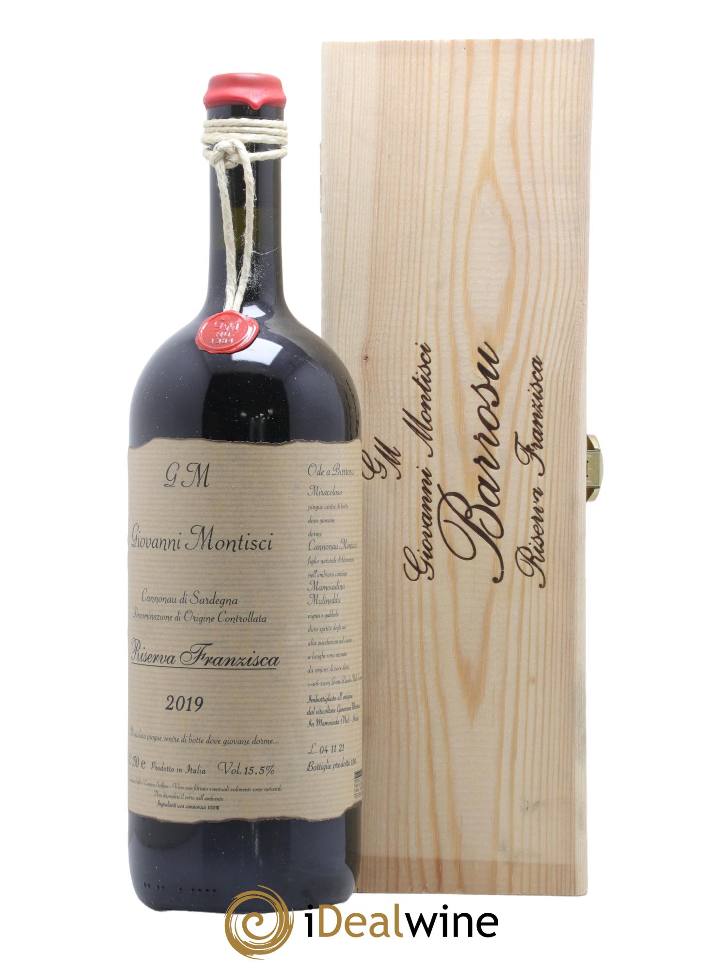 Sardaigne Cannonau di Sardegna Riserva Franzisca Giovanni Montisci 2019 - Lot de 1 magnum - 0