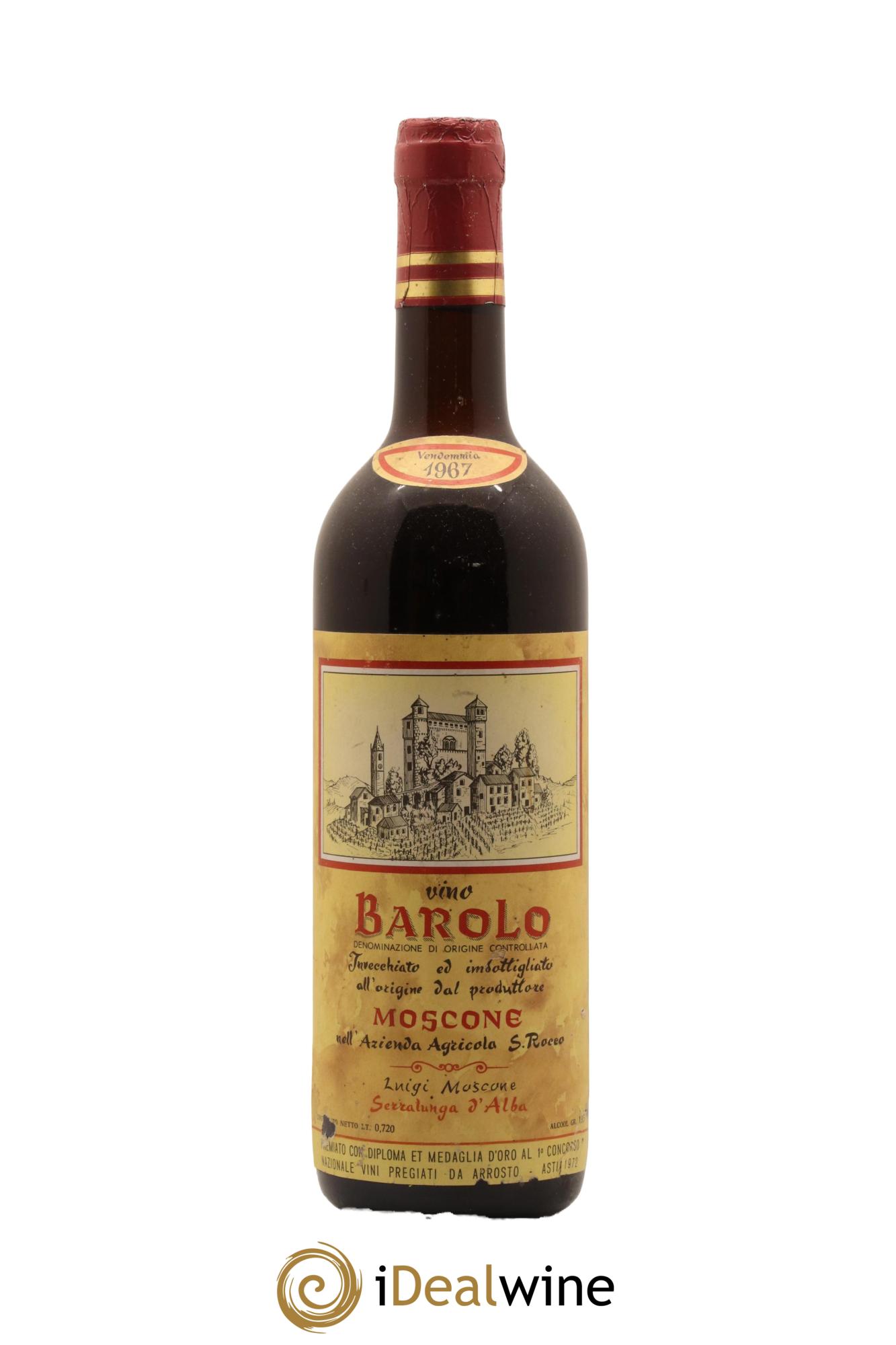 Barolo Moscone 1967 - Posten von 1 Flasche - 0