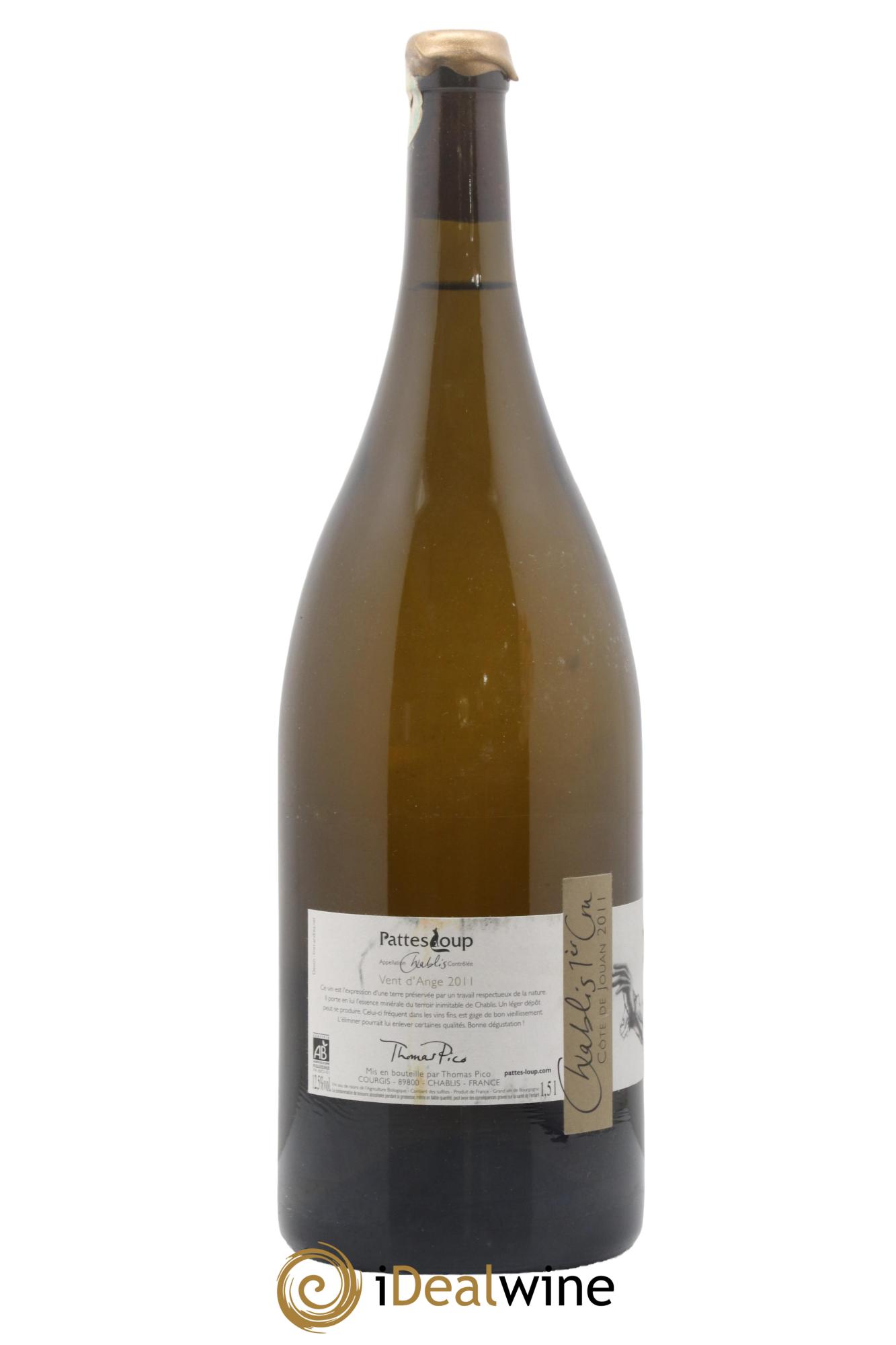 Chablis 1er Cru Côte de Jouan Pattes Loup (Domaine) 2011 - Lotto di 1 magnum - 1