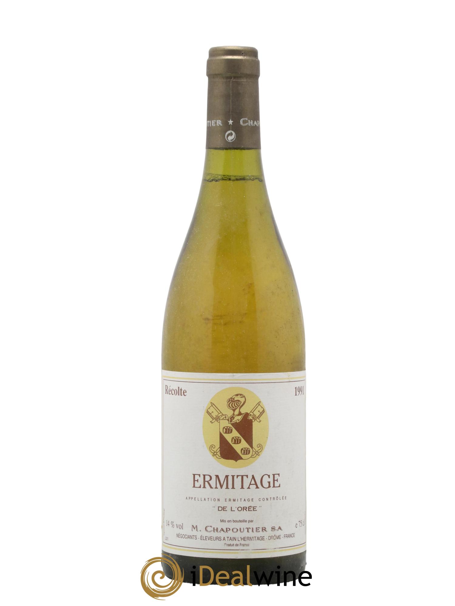 Hermitage Ermitage de l'Orée Chapoutier 1991 - Lot de 1 bouteille - 0