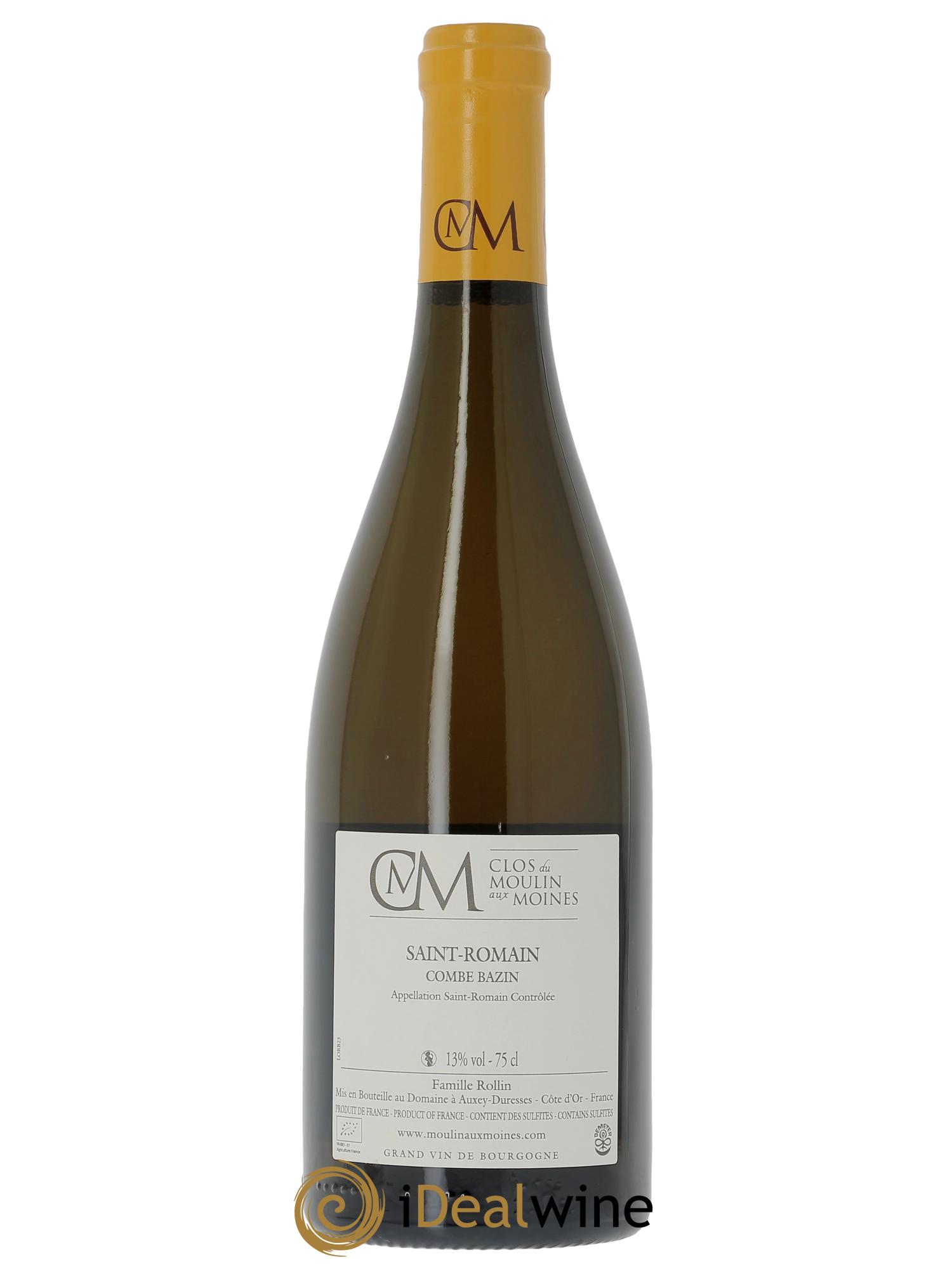 Saint-Romain Combe Bazin Clos du Moulin aux Moines 2023 - Lot de 1 bouteille - 1