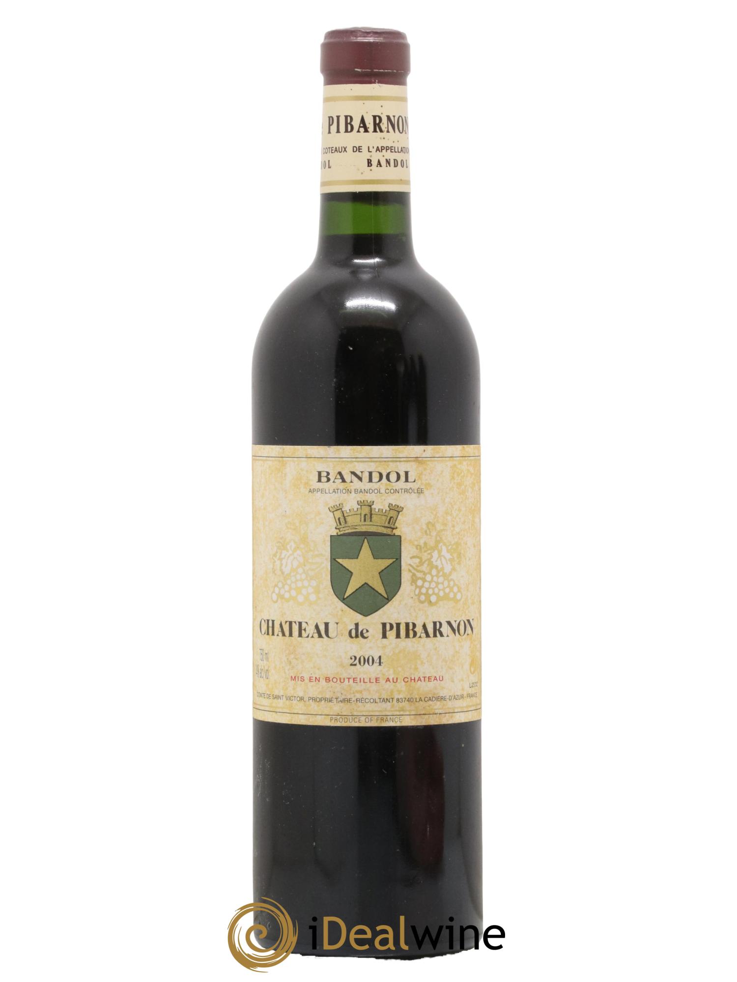 Bandol Château de Pibarnon Comte de Saint-Victor 2004 - Lot de 1 bouteille - 0