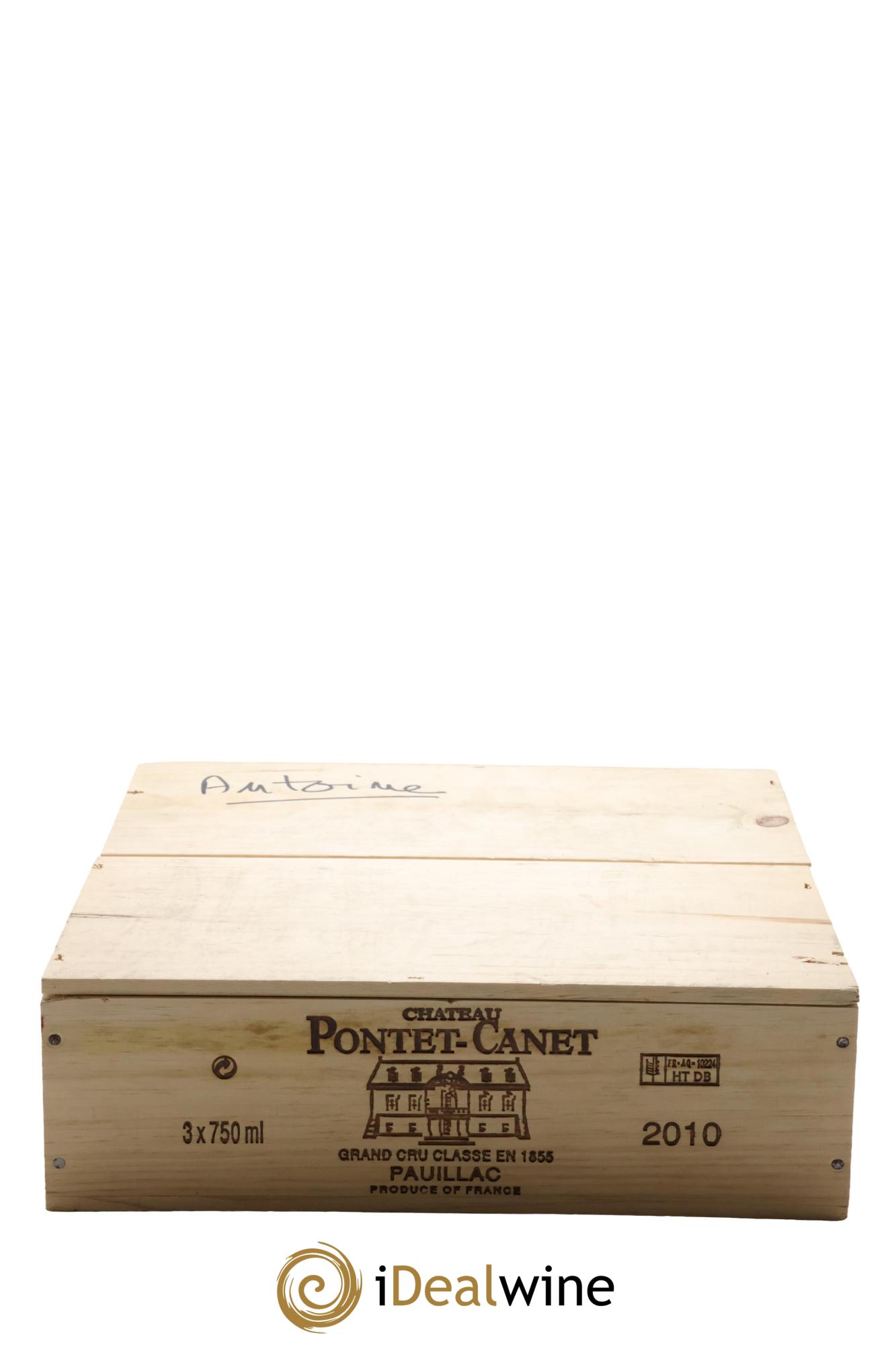 Château Pontet Canet 5ème Grand Cru Classé 2010 - Posten von 3 Flaschen - 2