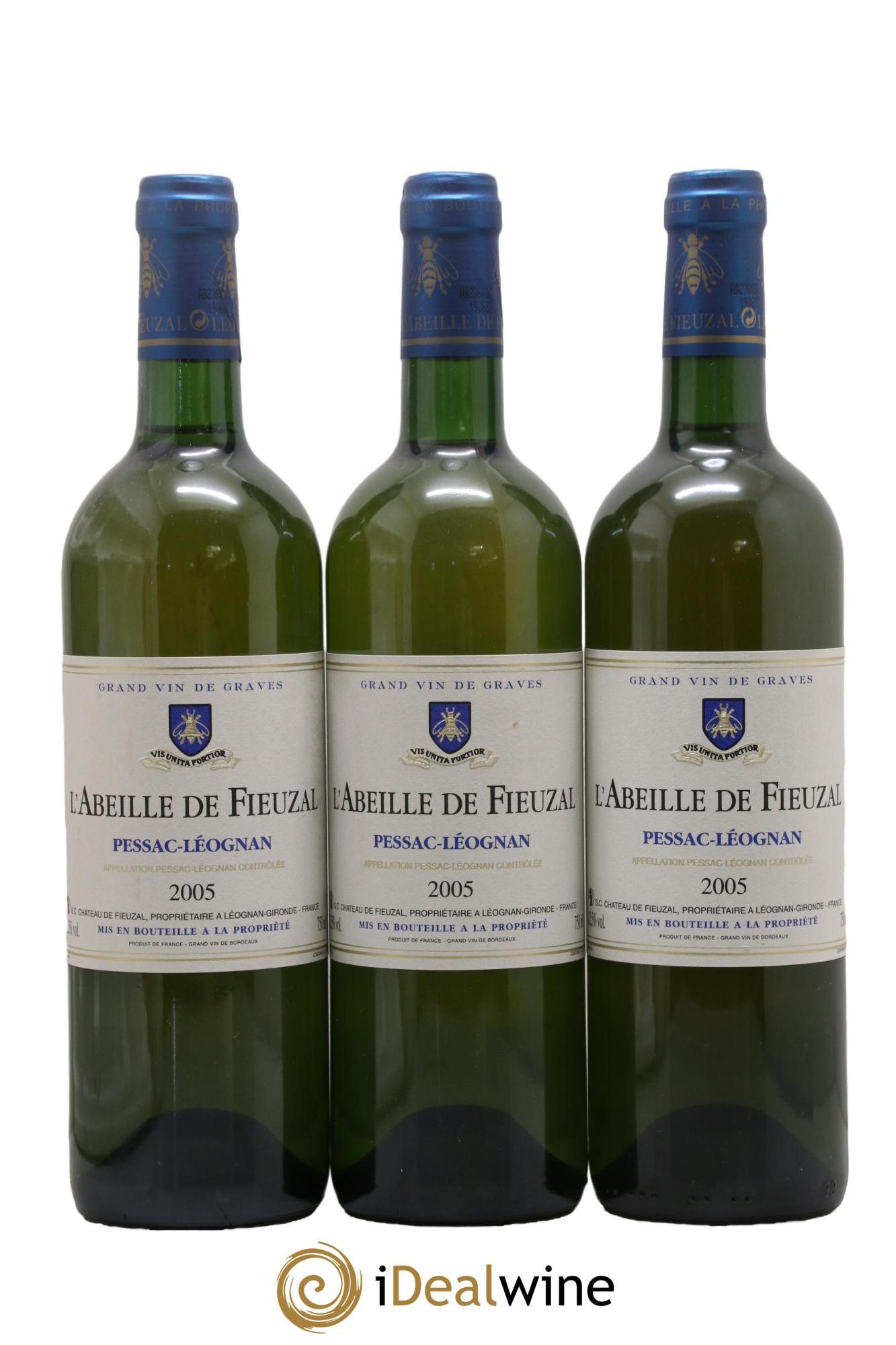 Abeille de Fieuzal 2005 - Posten von 3 Flaschen - 0