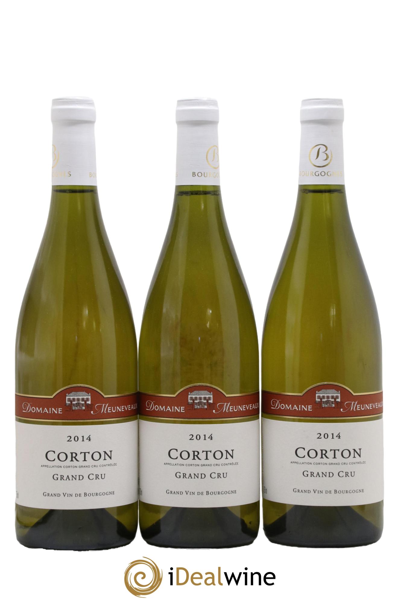 Corton Grand Cru Domaine Meuneveaux 2014 - Lot of 3 bottles - 0