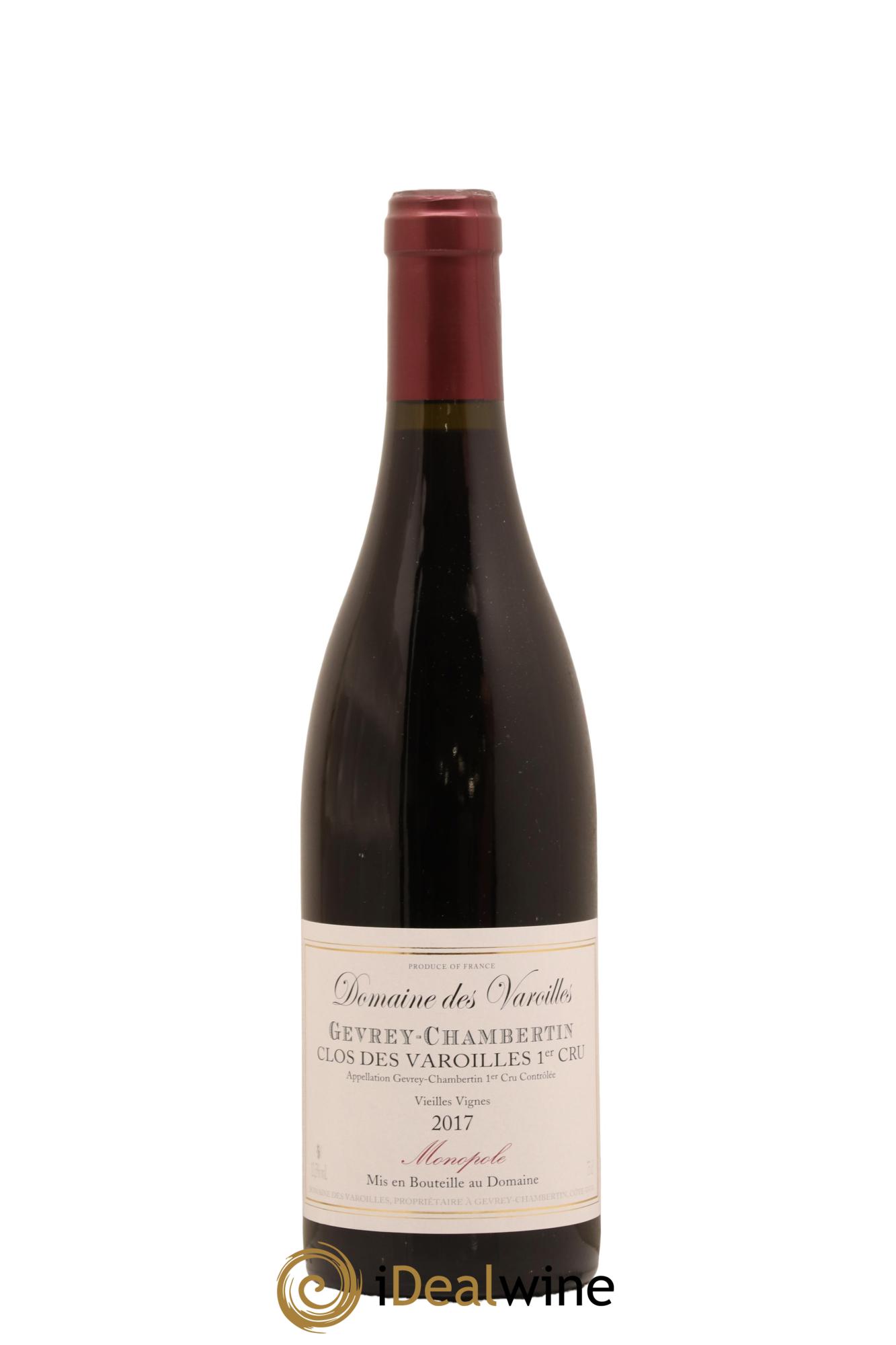 Gevrey-Chambertin 1er Cru Clos des Varoilles Monopole Varoilles (Domaine des) 2017 - Lot de 1 bouteille - 0