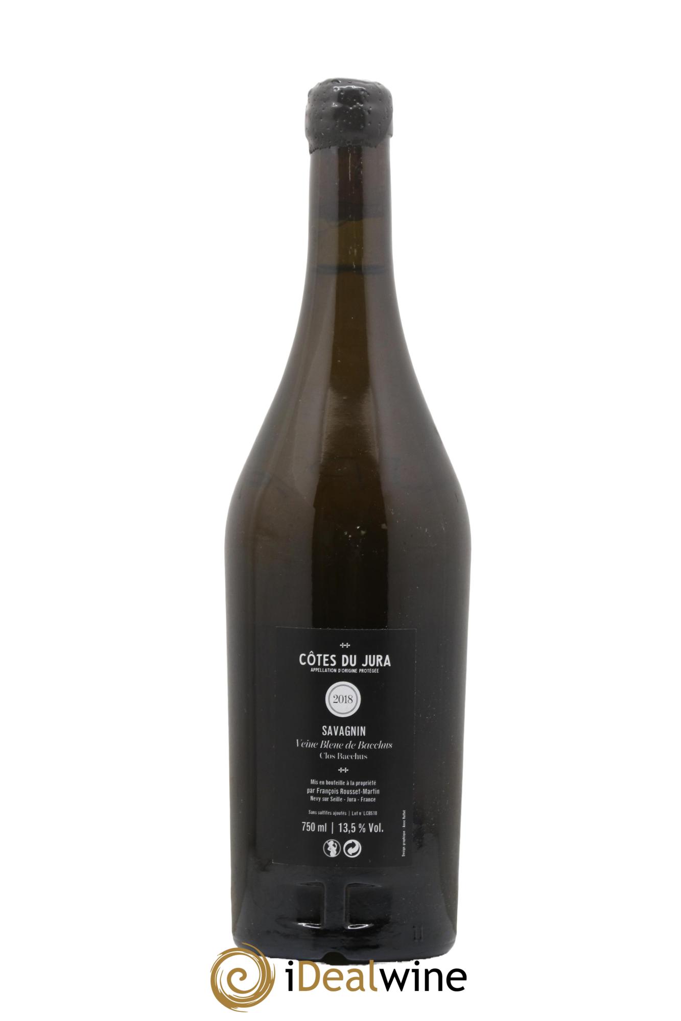 Côtes du Jura La Veine Bleue de Bacchus François Rousset Martin 2018 - Lot de 1 bouteille - 1
