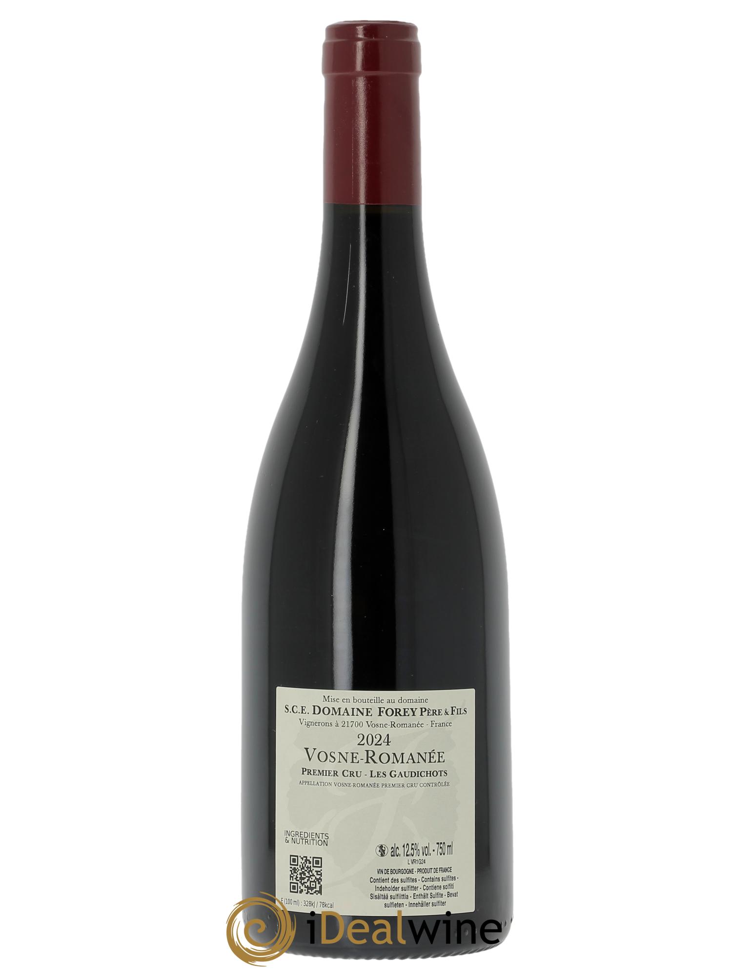 Vosne-Romanée 1er Cru Les Gaudichots Forey Père et Fils (Domaine) 2024 - Lot de 1 bouteille - 1
