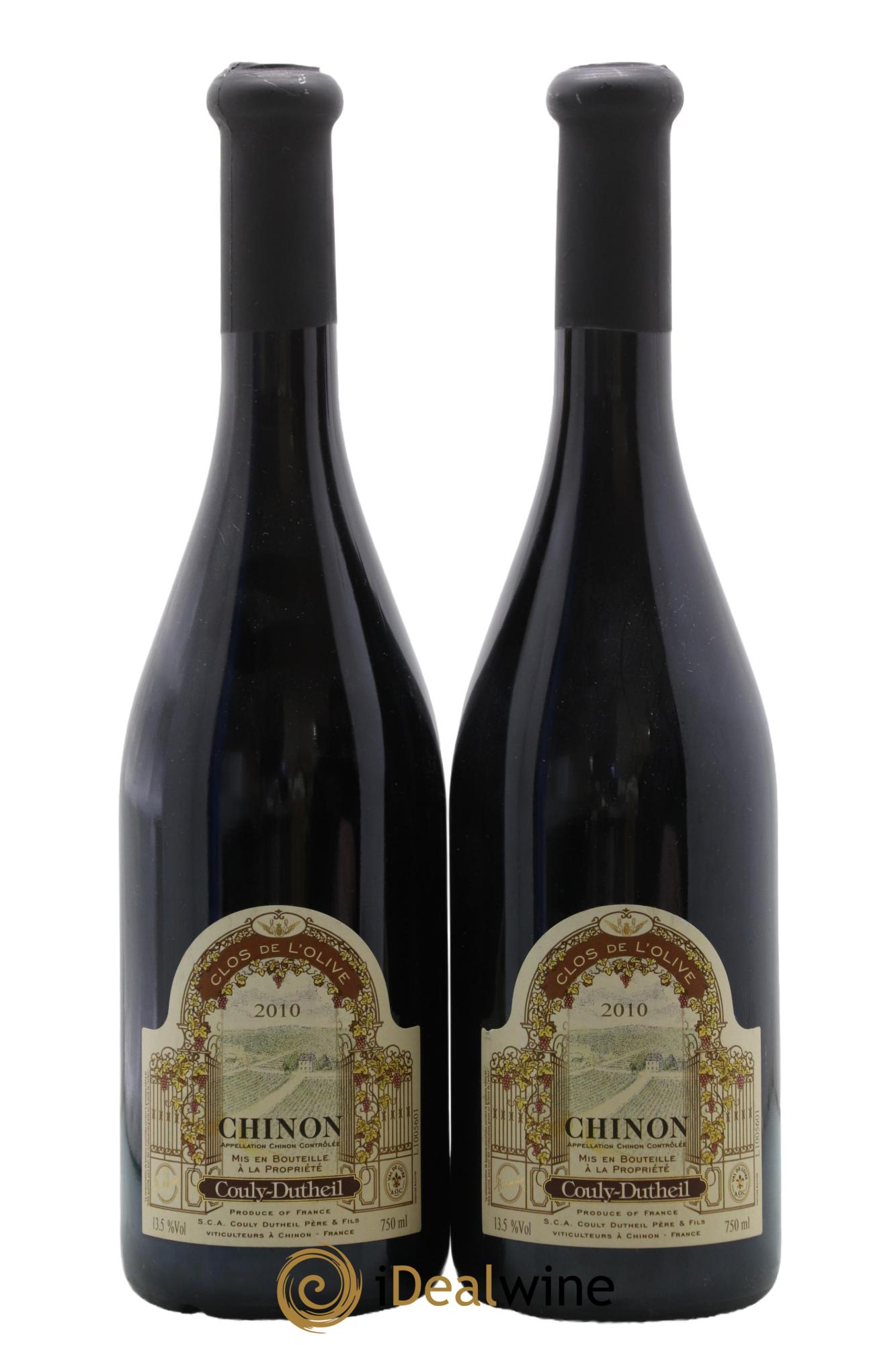Chinon Clos de l'Olive Couly-Dutheil (Domaine) 2010 - Lot de 2 bouteilles - 0