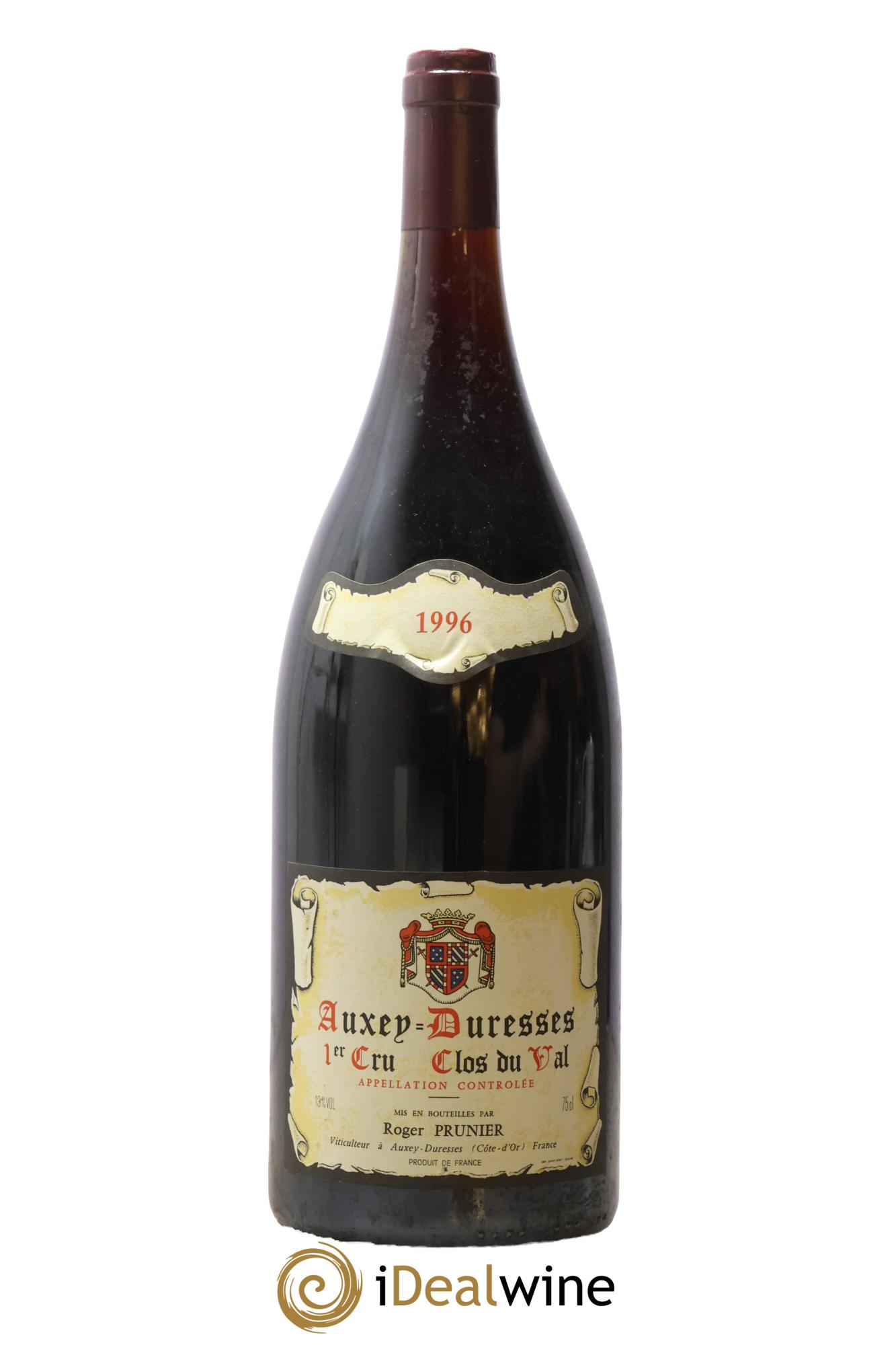 Auxey-Duresses 1er Cru Clos du Val Roger Prunier 1996 - Lot de 1 magnum - 0