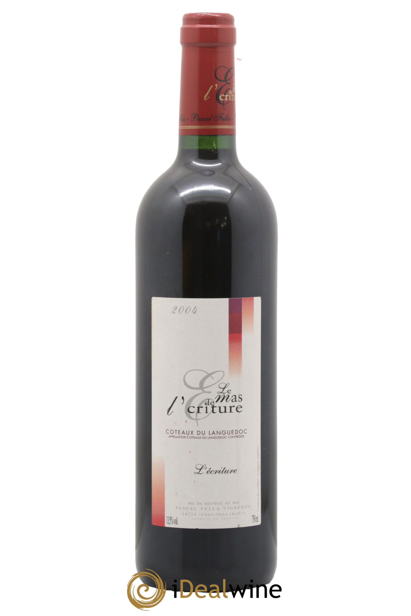Coteaux du Languedoc L'Ecriture Le Mas de l'Écriture Pascal Fulla 2004 - Lot de 1 bouteille - 0