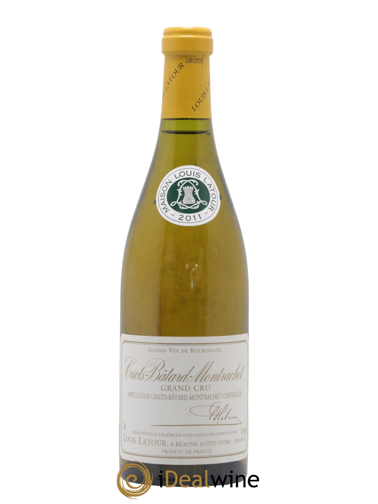 Criots-Bâtard-Montrachet Grand Cru Louis Latour 2011 - Lot de 1 bouteille - 0