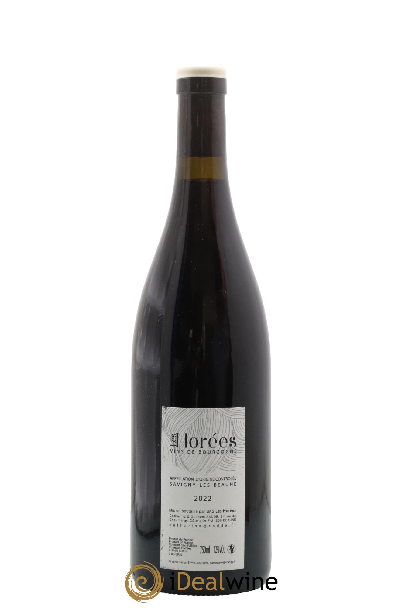 Savigny-lès-Beaune Les Plaisirs et les jours Les Horées 2022 - Lot de 1 bouteille - 1