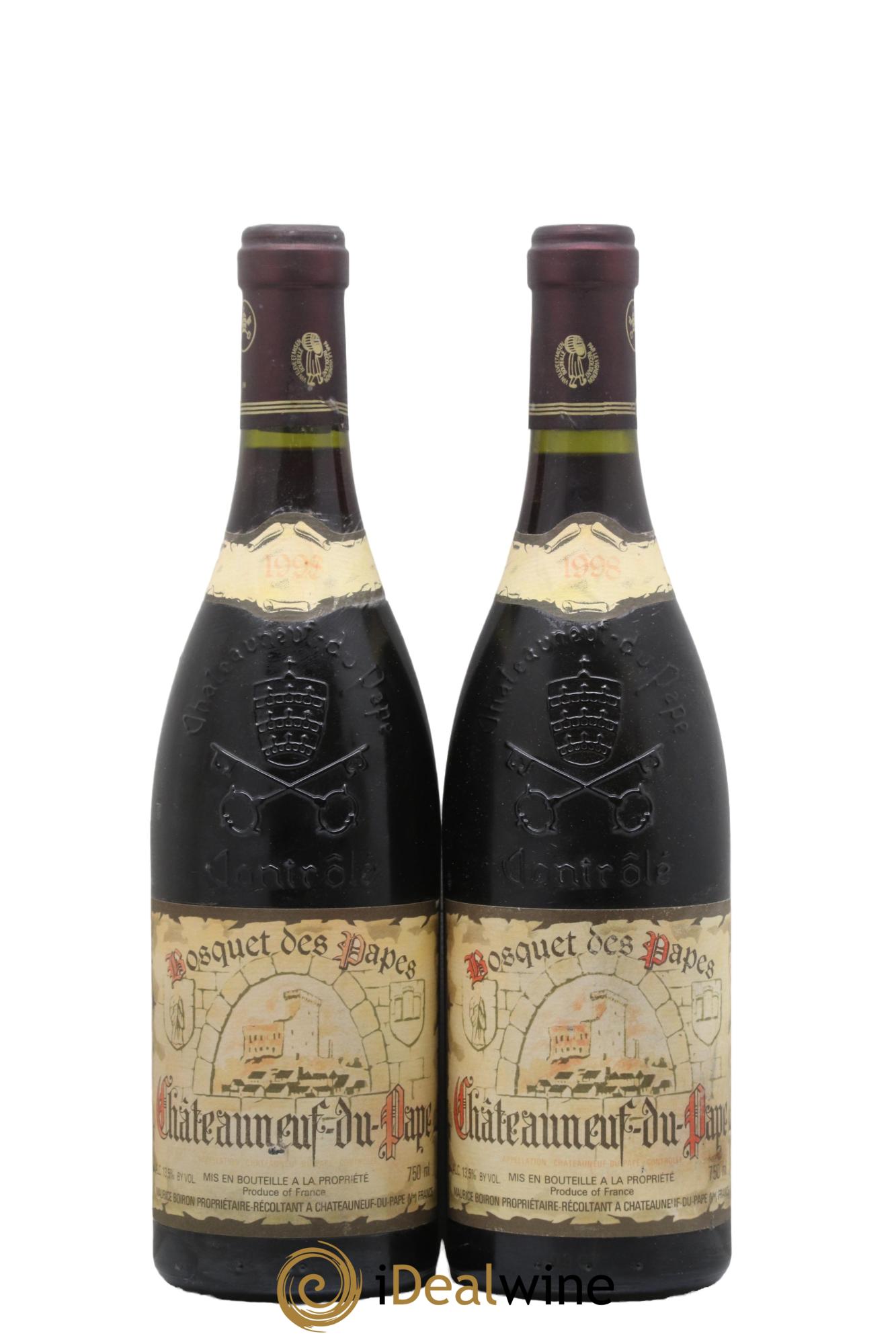 Châteauneuf-du-Pape Tradition Bosquet des Papes M Boiron 1998 - Lotto di 2 bottiglie - 0