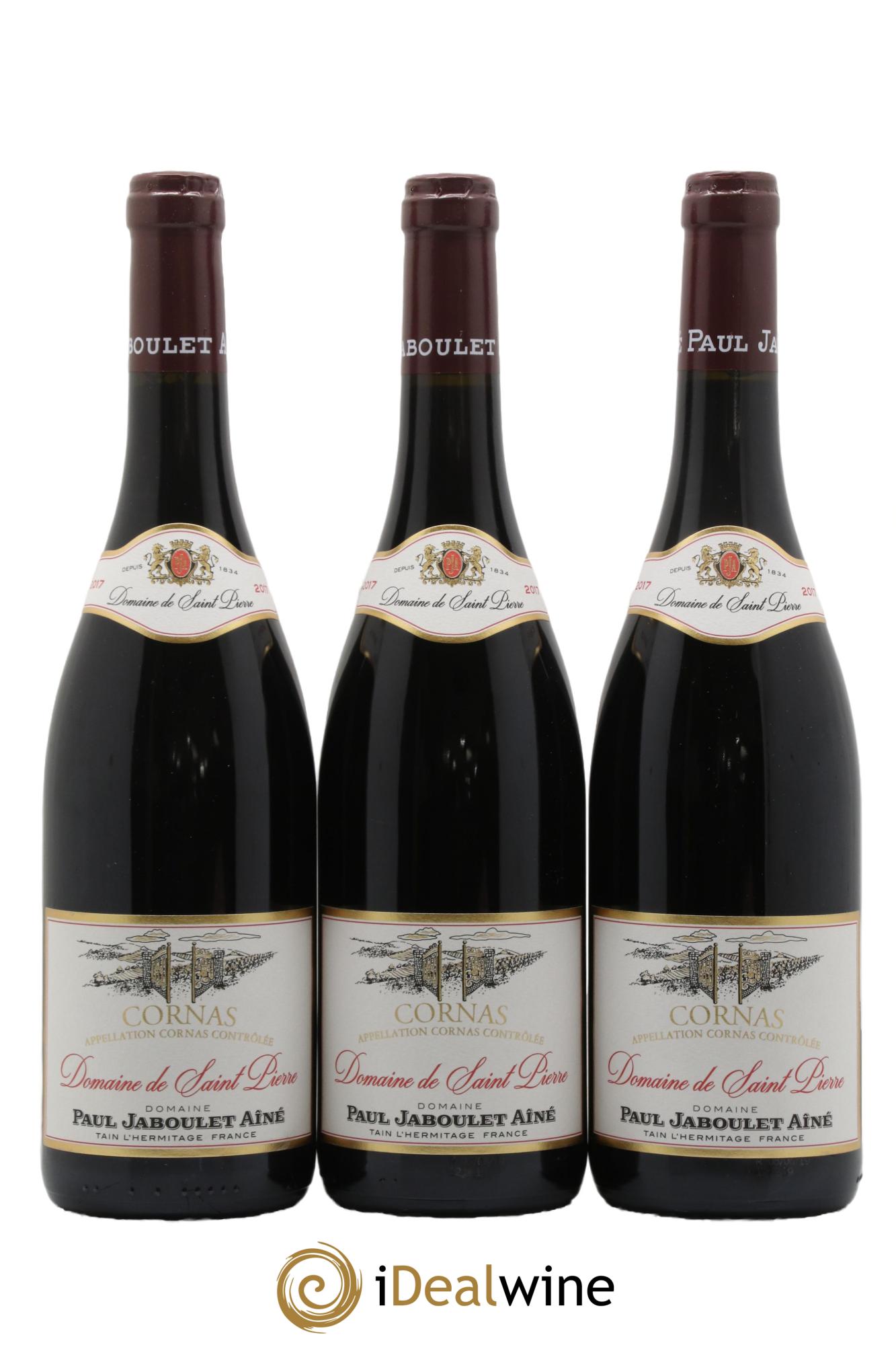 Cornas Domaine de Saint-Pierre Paul Jaboulet Ainé 2017 - Lot de 3 bouteilles - 0
