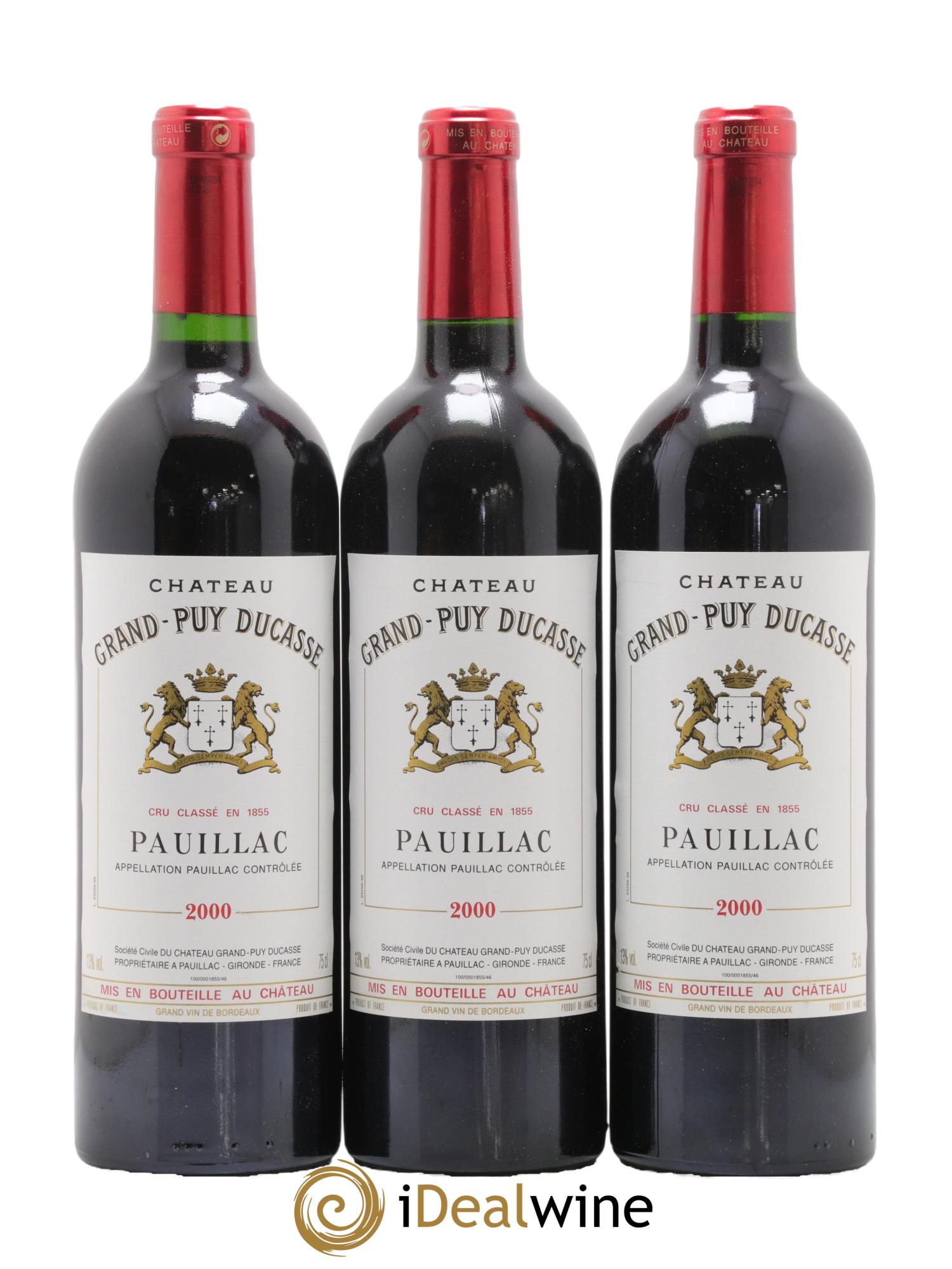 Château Grand Puy Ducasse 5ème Grand Cru Classé 2000 - Posten von 12 Flaschen - 2