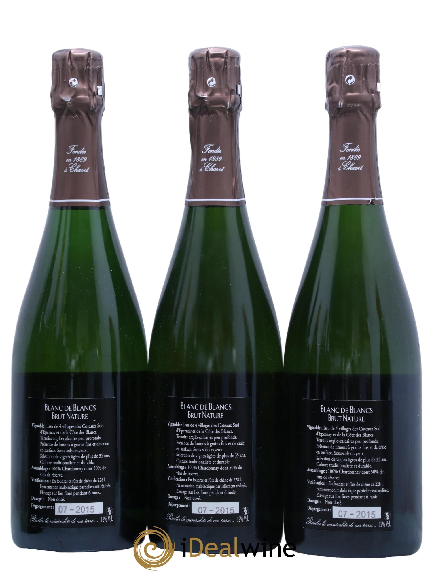 Blanc de Blancs Brut Nature Laherte Frères - Lot de 3 bouteilles - 1