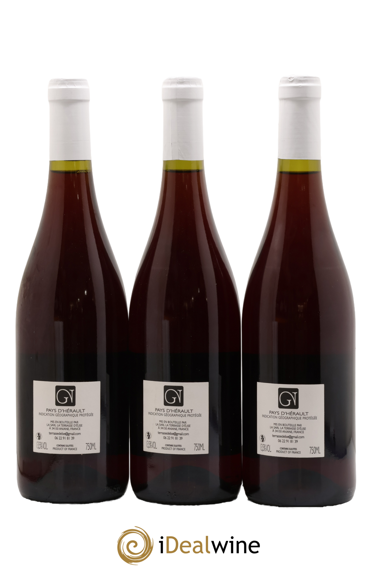 Pays d'Hérault GN Terrasse d'Elise (Domaine de la) 2022 - Lot de 3 bouteilles - 1
