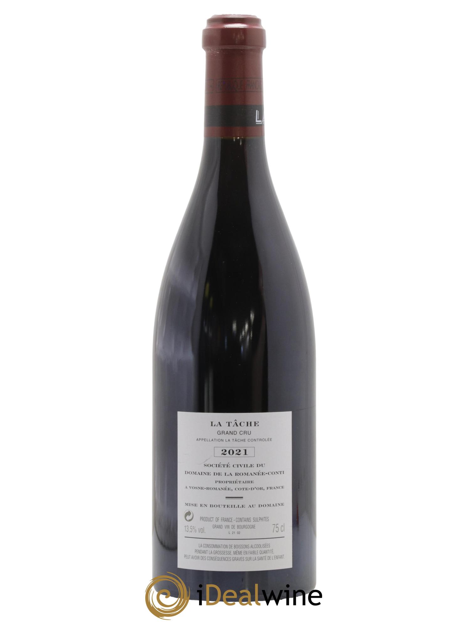 La Tâche Grand Cru Domaine de la Romanée-Conti 2021 - Lotto di 1 bottiglia - 1