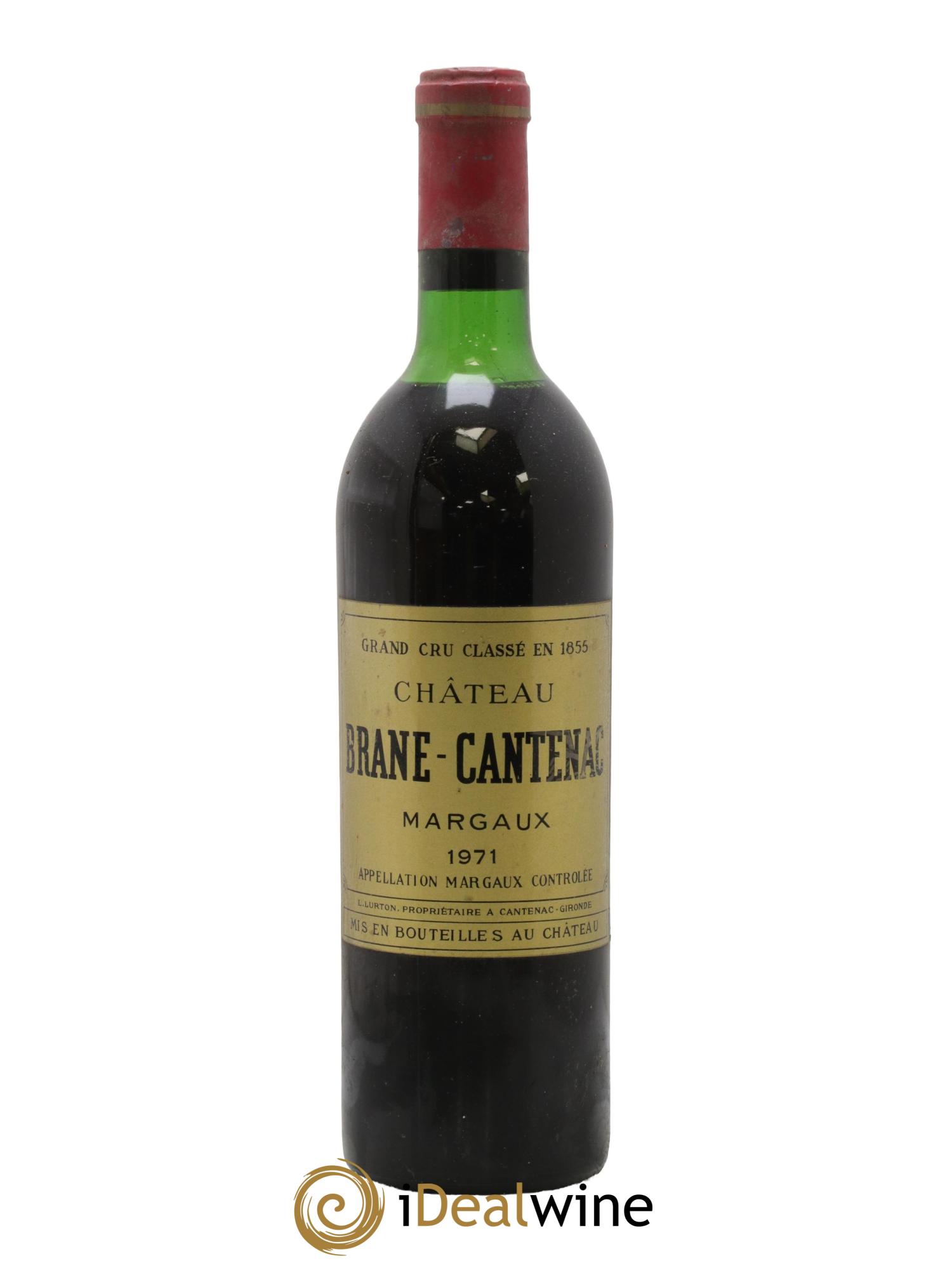 Château Brane Cantenac 2ème Grand Cru Classé 1971 - Lotto di 1 bottiglia - 0