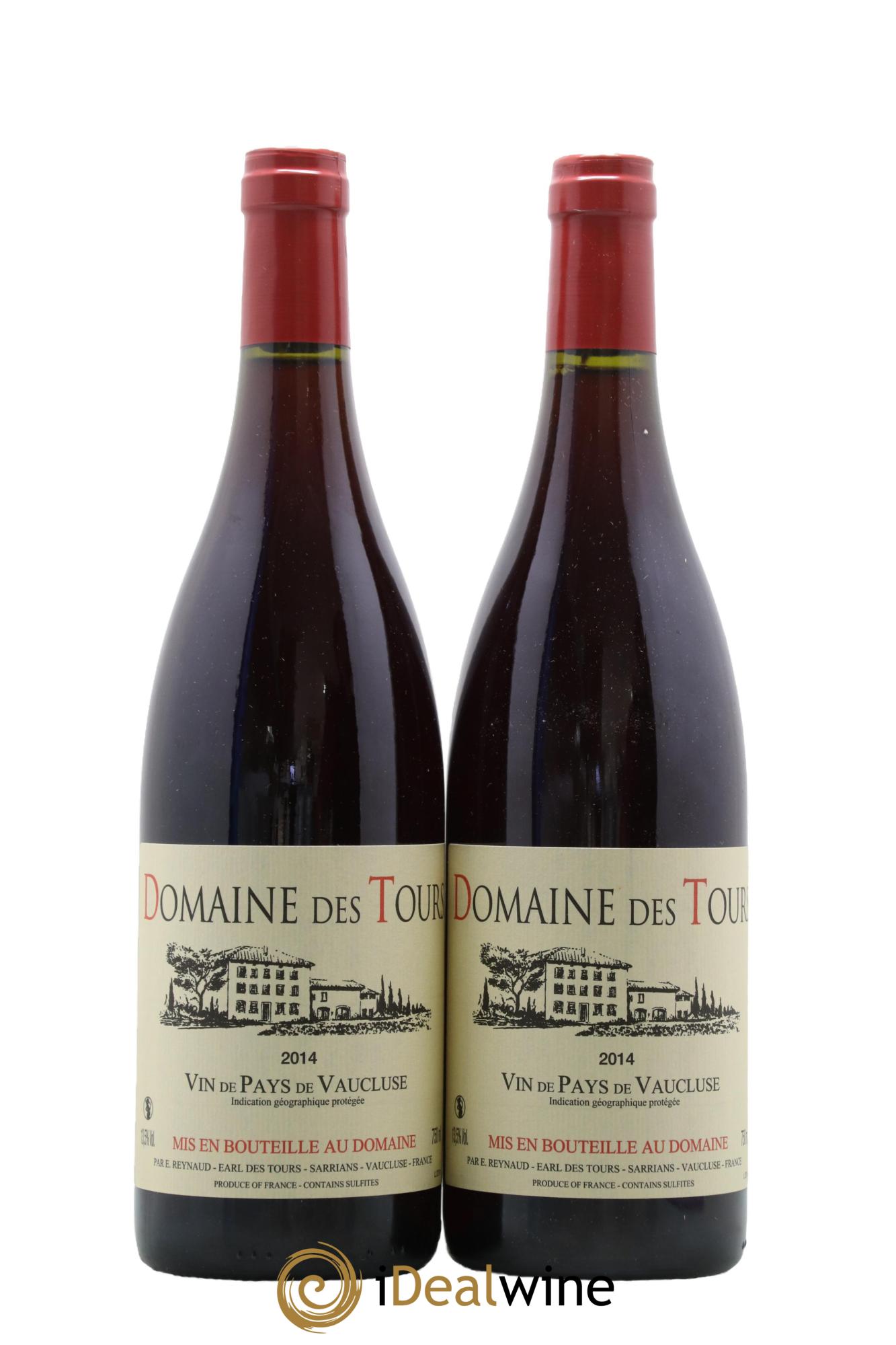 Vaucluse (Vin de Pays de Vaucluse) Domaine des Tours Emmanuel Reynaud 2014 - Lot de 2 bouteilles - 0