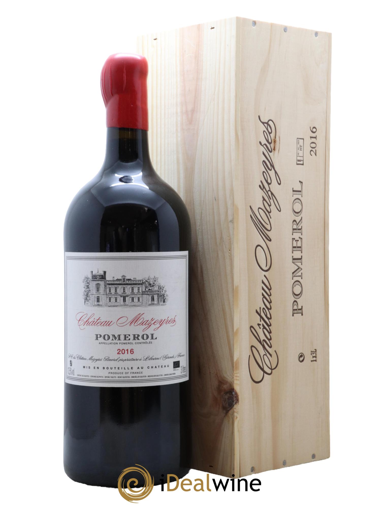 Château Mazeyres 2016 - Lot de 1 double magnum - 0