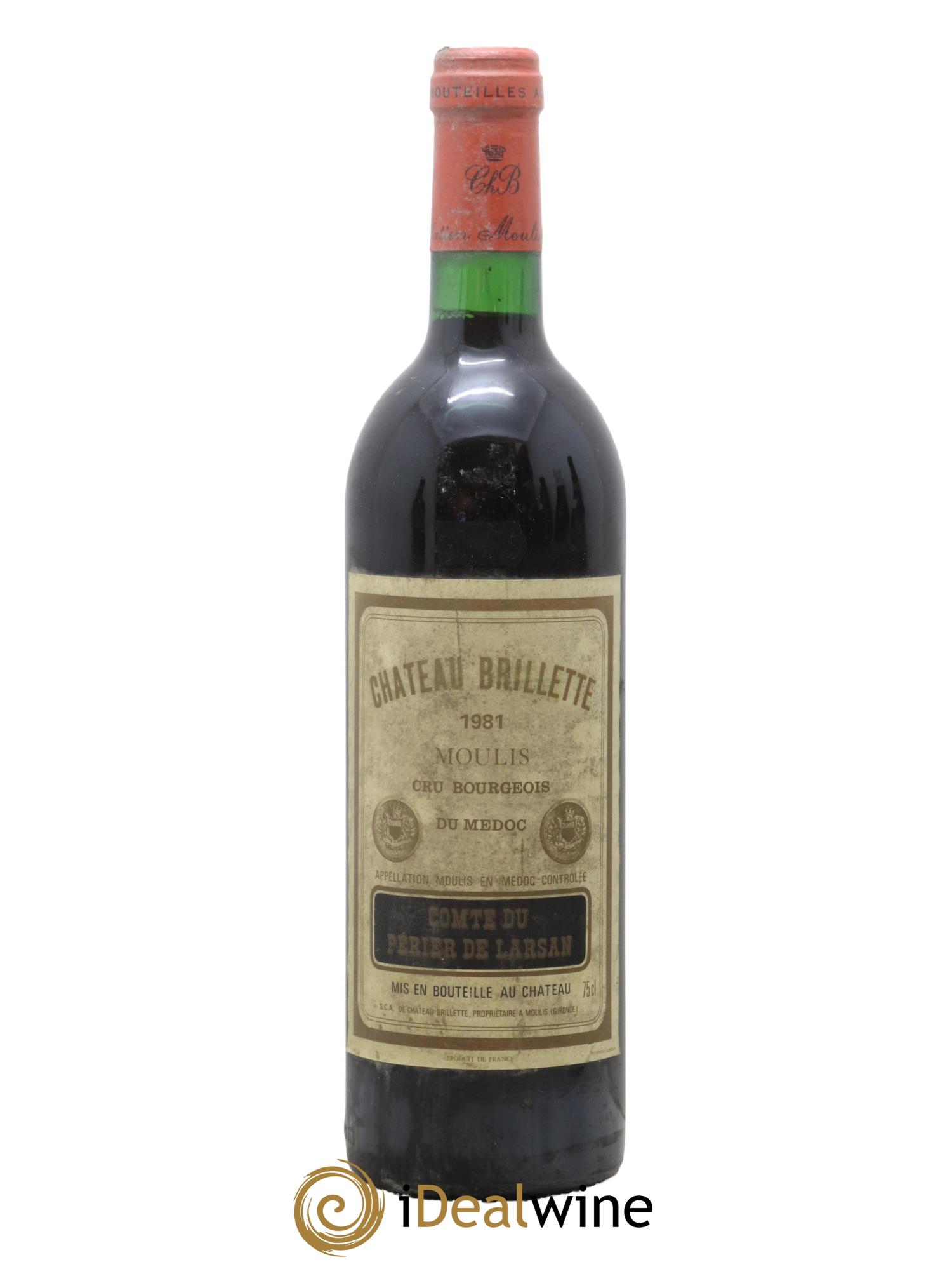 Château Brillette Cru Bourgeois 1981 - Posten von 1 Flasche - 0