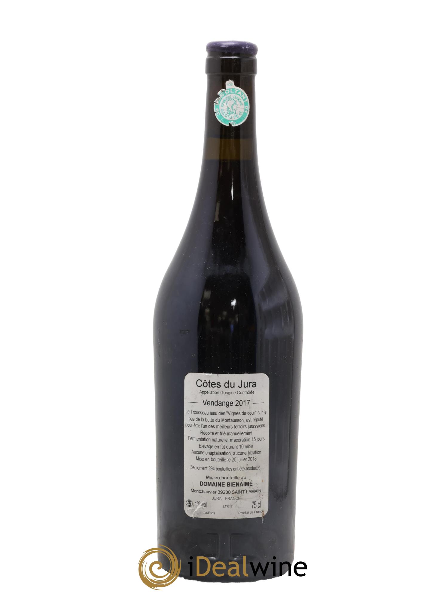 Côtes du Jura Trousseau Bruno Bienaimé 2017 - Lot of 1 bottle - 1