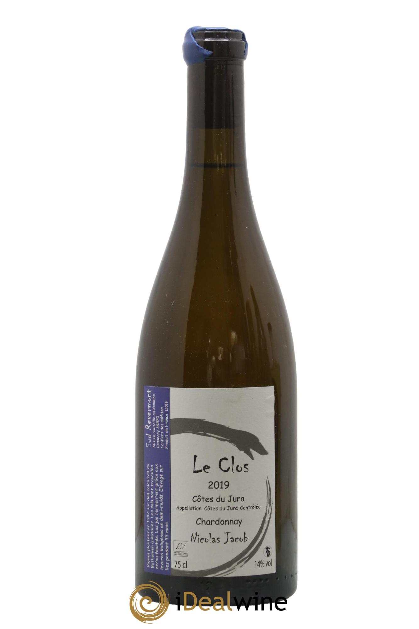 Côtes du Jura Chardonnay Le Clos  Nicolas Jacob 2019 - Posten von 1 Flasche - 0