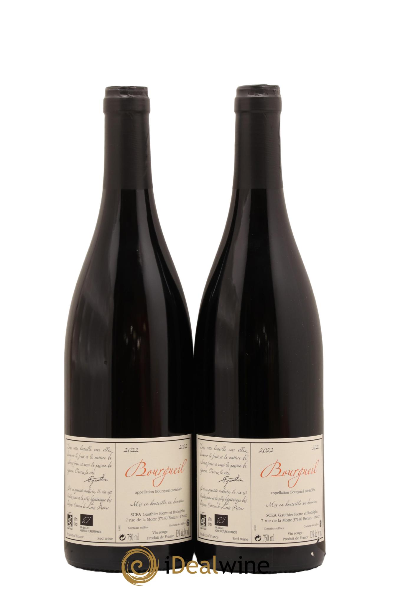 Bourgueil Jour de Soif Domaine du Bel Air 2022 - Lot de 2 bouteilles - 1
