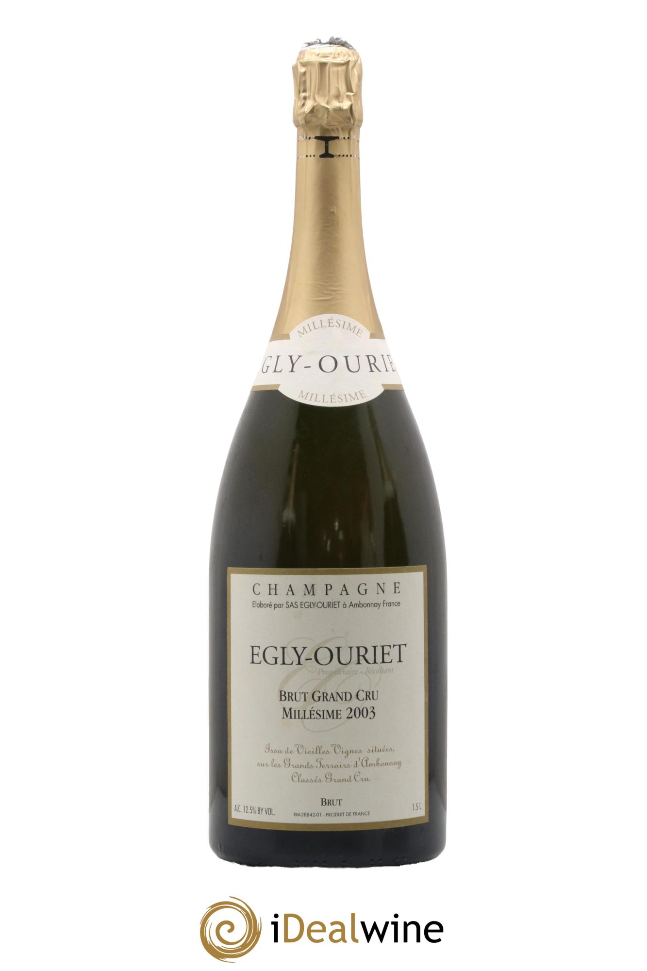 Ambonnay Vieilles Vignes Brut Millésimé Egly-Ouriet 2003 - Lot de 1 magnum - 0