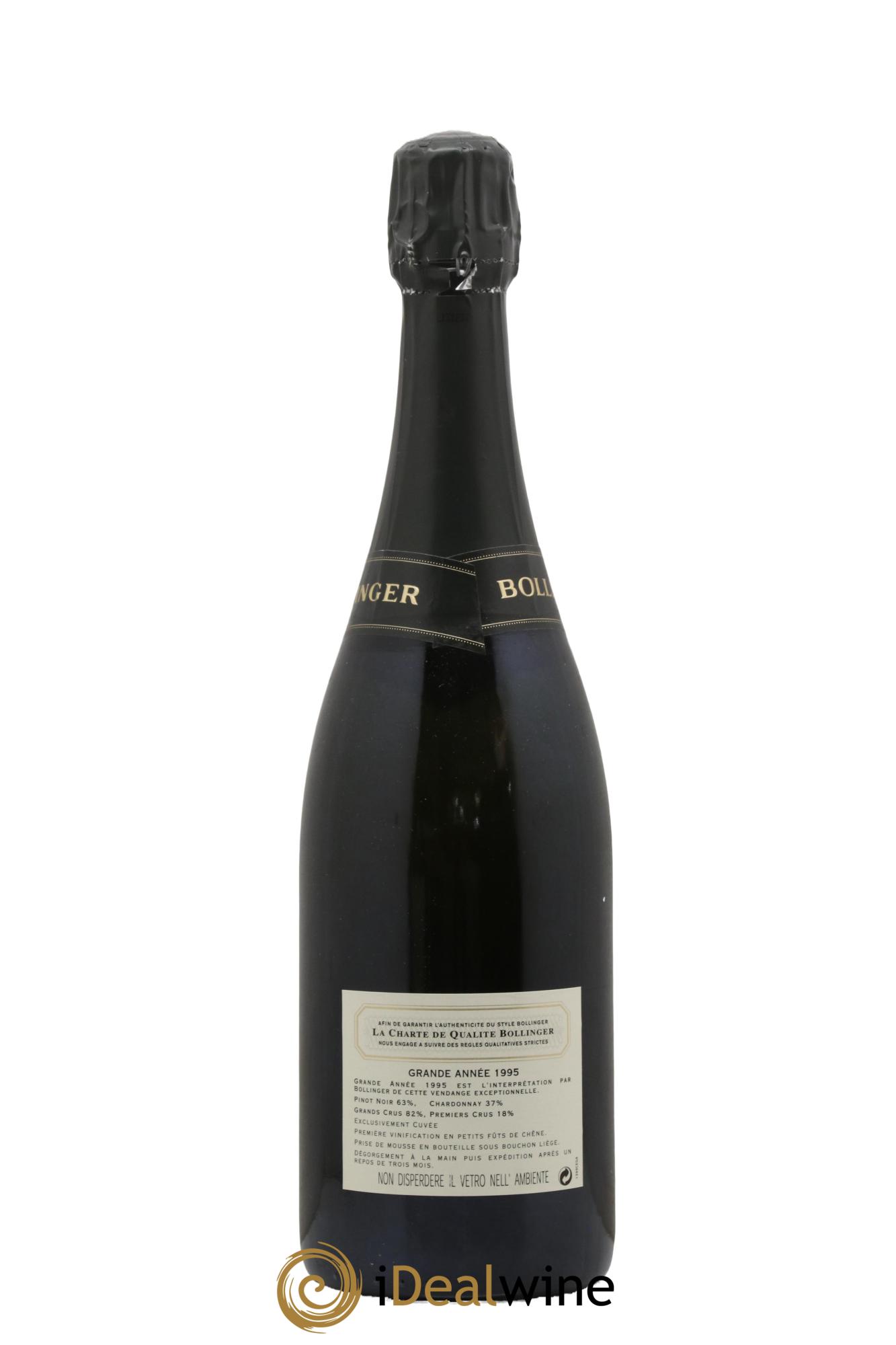 Grande Année Brut Bollinger 1995 - Lot de 1 bouteille - 1