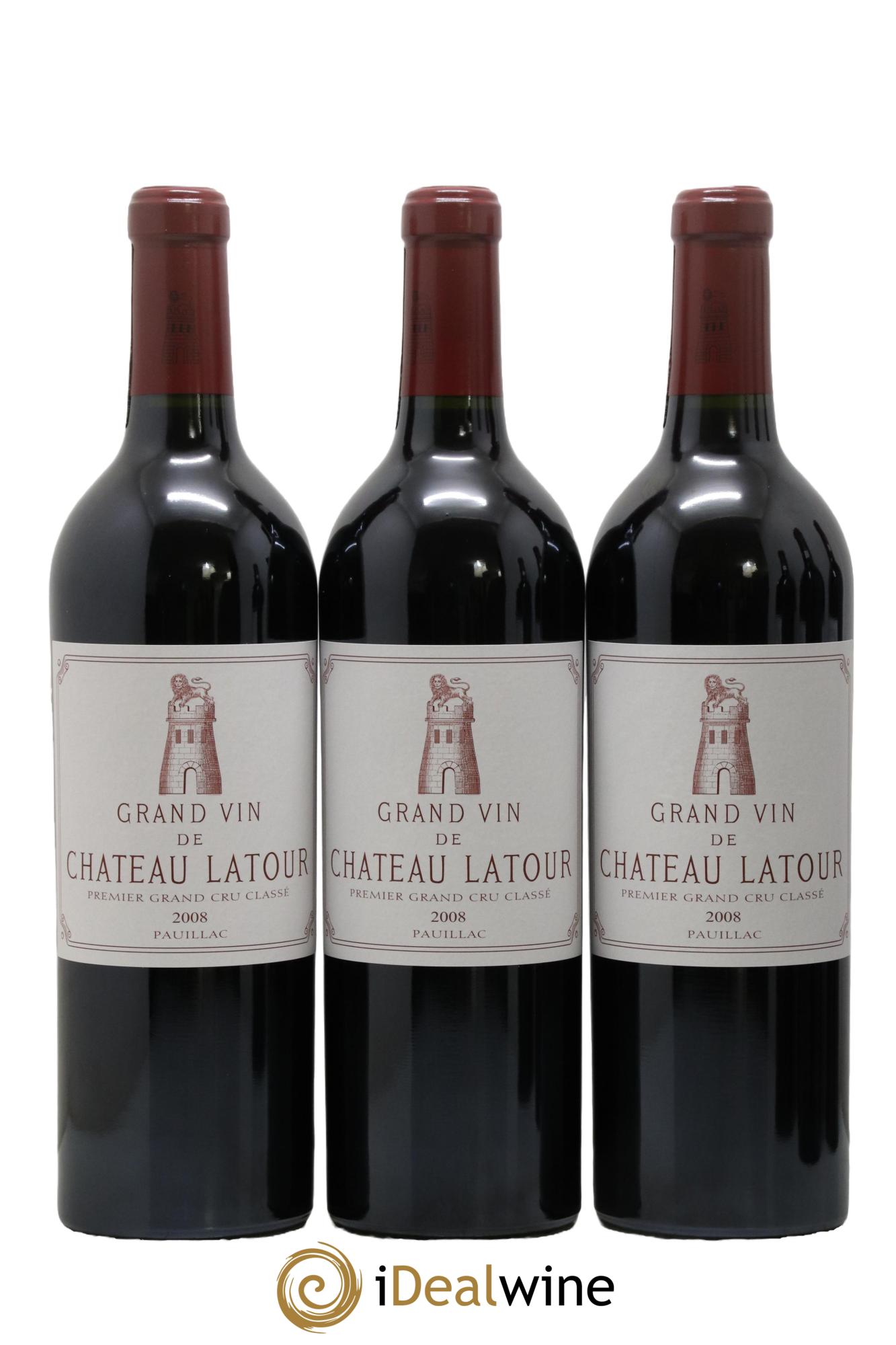 Château Latour 1er Grand Cru Classé 2008 - Lot de 6 bouteilles - 1