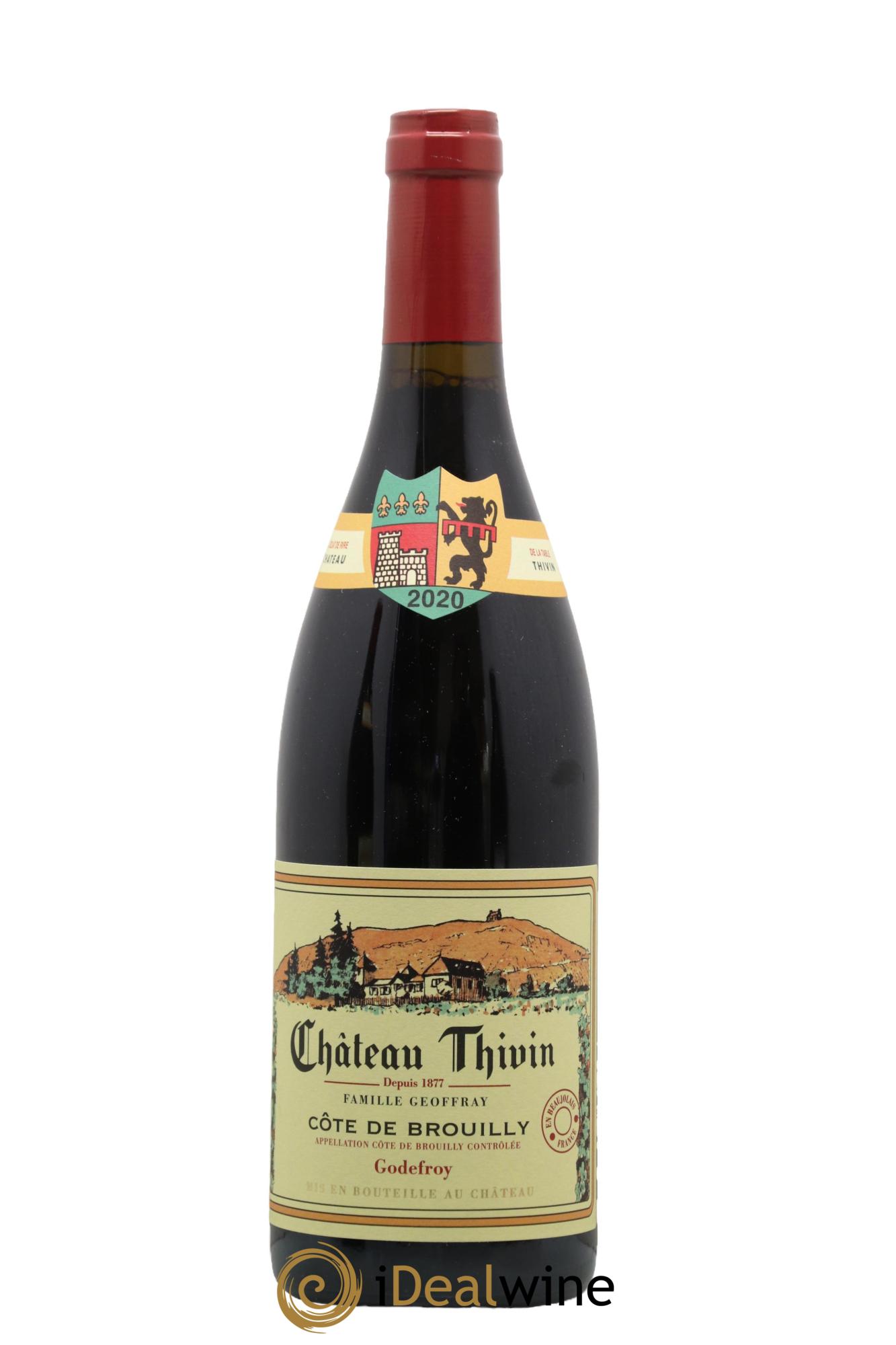 Côte de Brouilly Cuvée Godefroy Château Thivin 2020 - Lot de 1 bouteille - 0