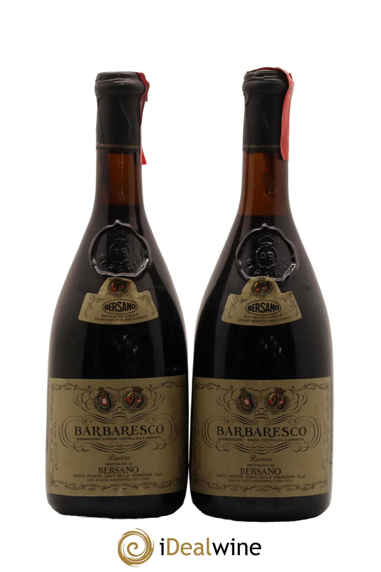 Barbaresco DOCG Riserva Bersano 1981 - Posten von 2 Flaschen - 0