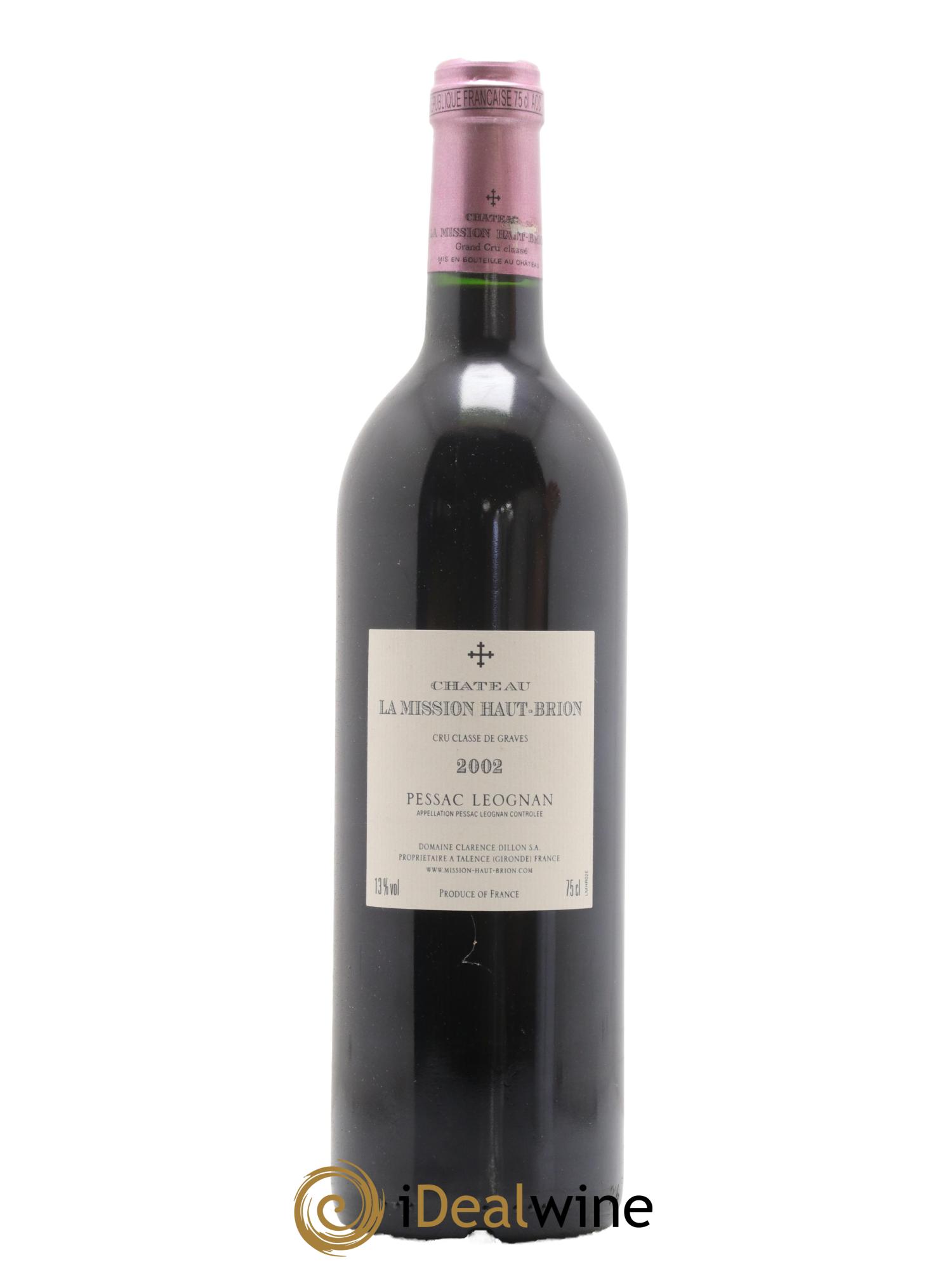Château la Mission Haut-Brion Cru Classé de Graves 2002 - Lot de 1 bouteille - 1