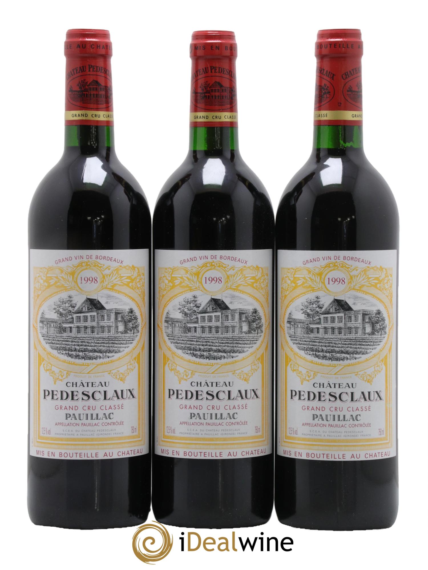 Château Pedesclaux 5ème Grand Cru Classé 1998 - Lot de 12 bouteilles - 3