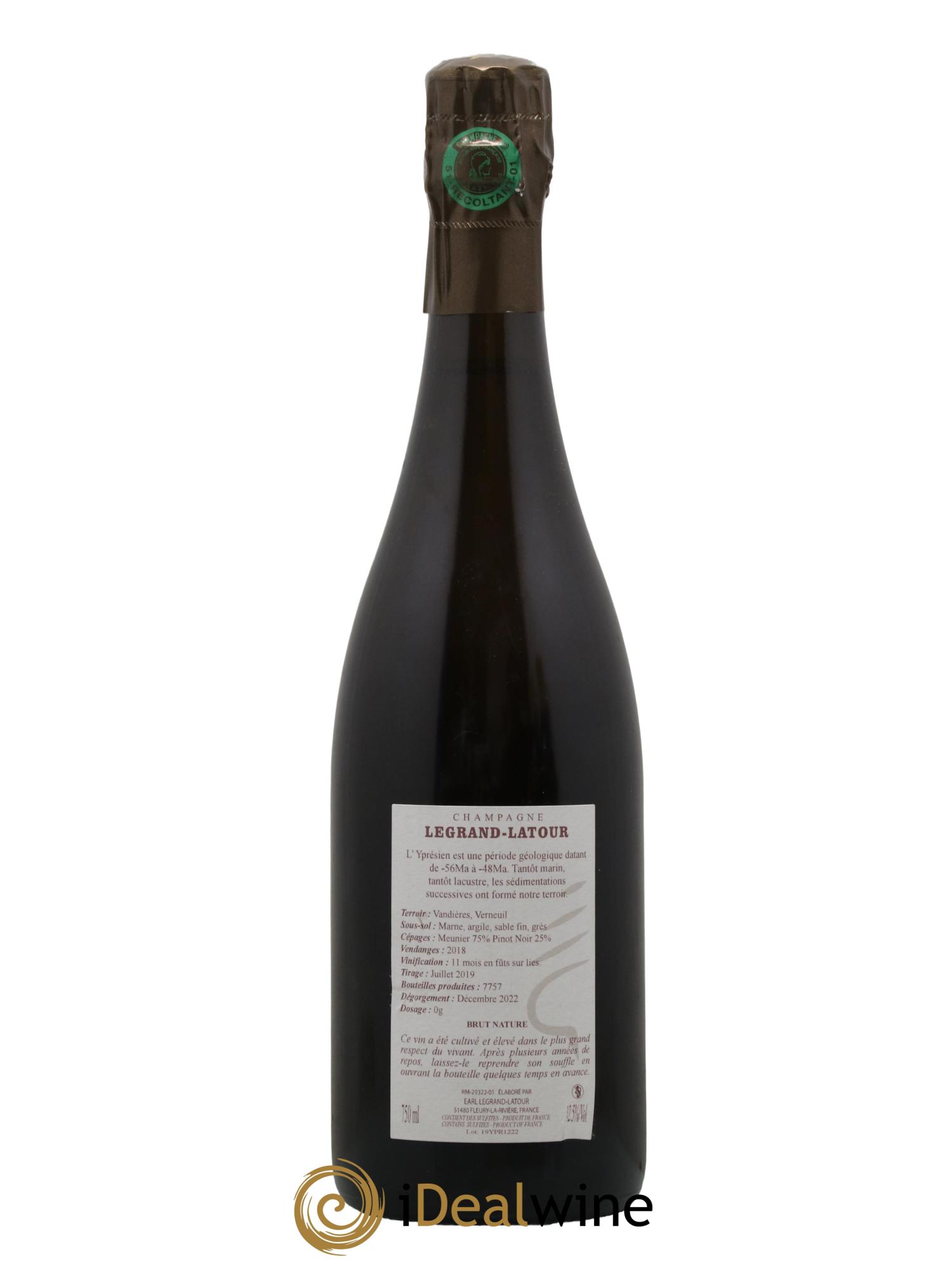 Yprésien Legrand Latour 2018 - Lot de 1 bouteille - 1