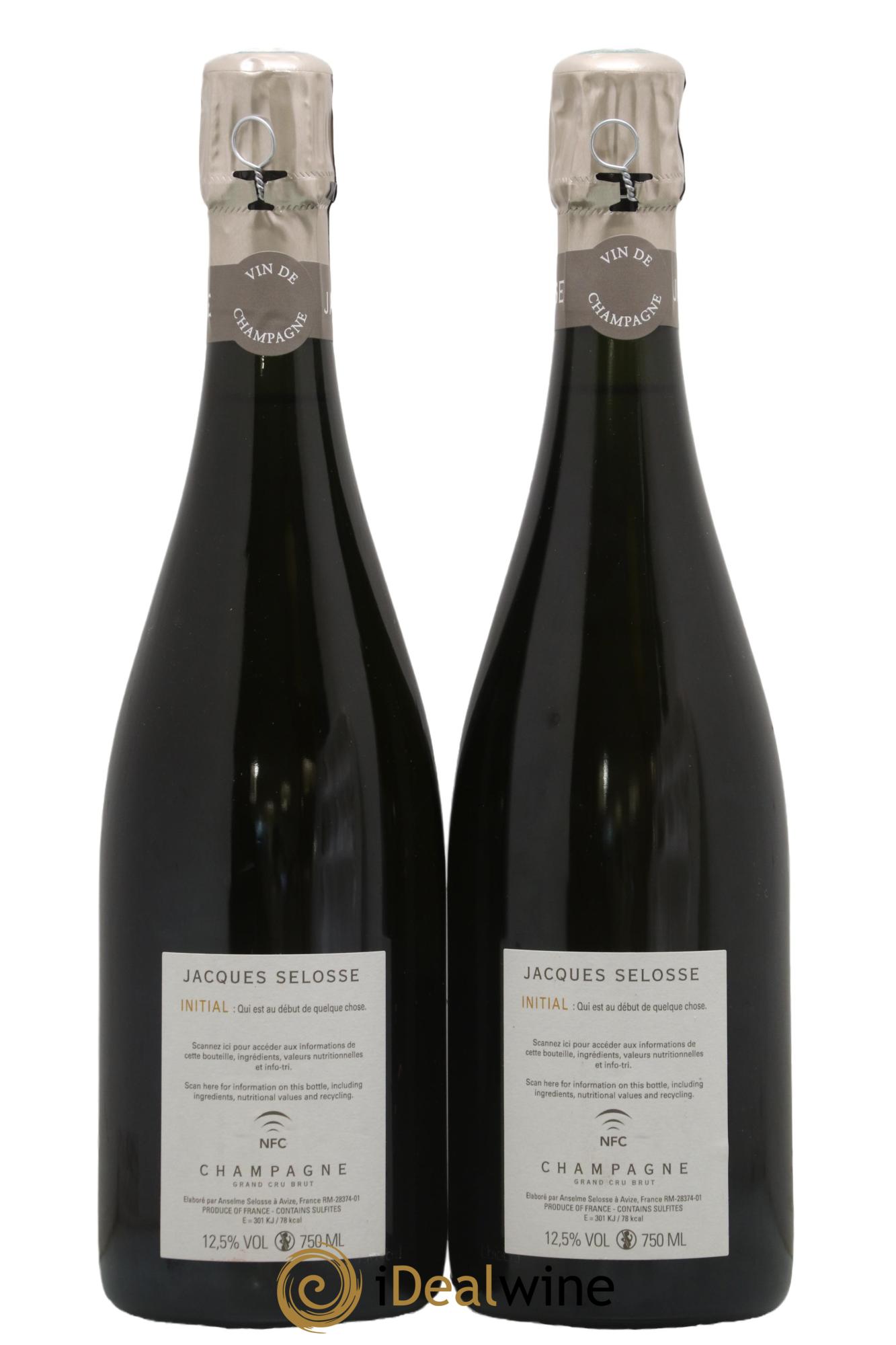 Initial Brut Jacques Selosse - Lot of 2 bottles - 1