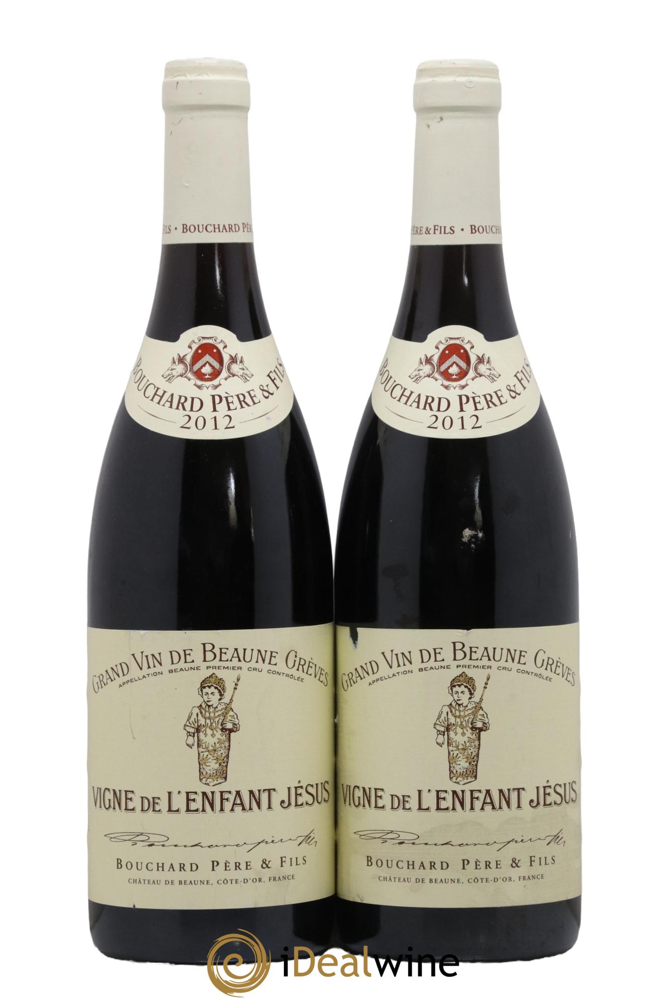 Beaune 1er Cru Grèves - Vigne de l'Enfant Jésus Bouchard Père & Fils 2012 - Lot de 2 bouteilles - 0