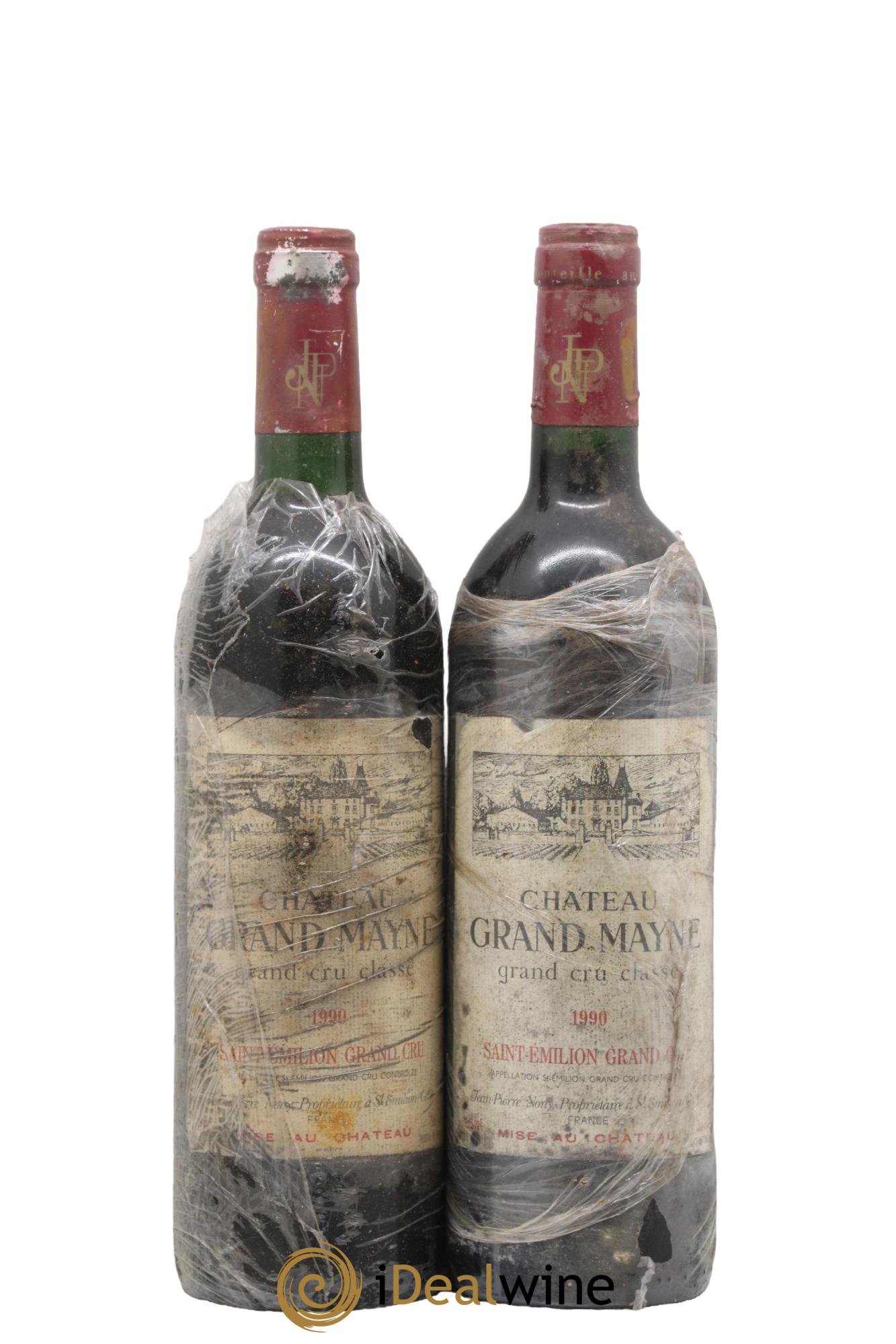 Château Grand Mayne Grand Cru Classé 1990 - Posten von 2 Flaschen - 0