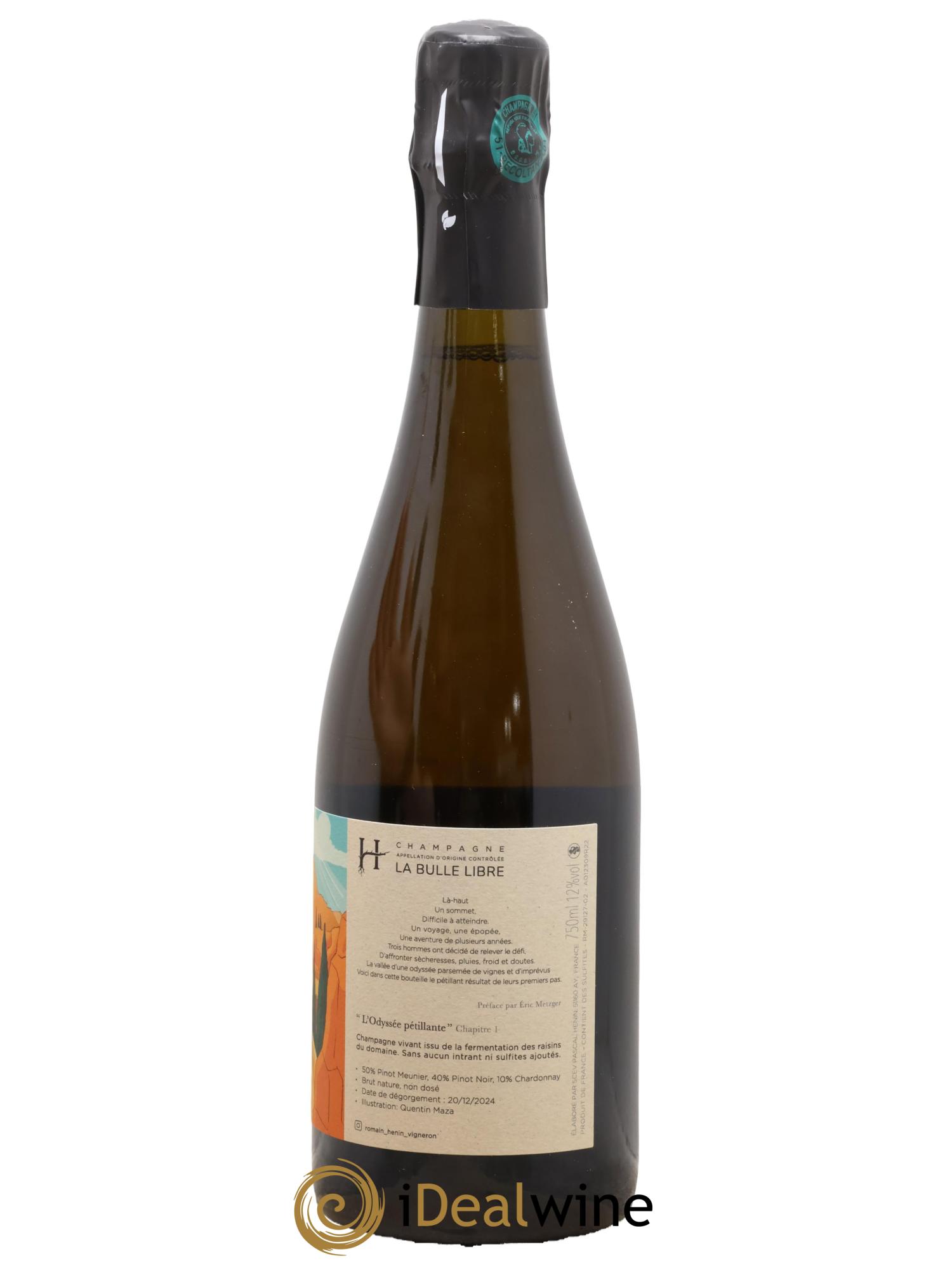 L'Odyssée Pétillante Chapitre 1 (Pascal Henin) Romain Henin  - Lot de 1 bouteille - 1