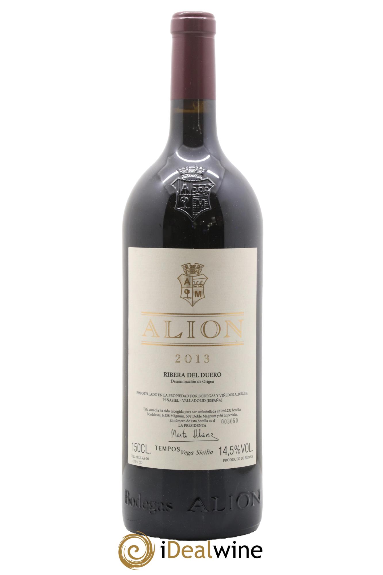 Ribera Del Duero DO Vega Sicilia Alion Famille Alvarez 2013 - Lot de 1 magnum - 0
