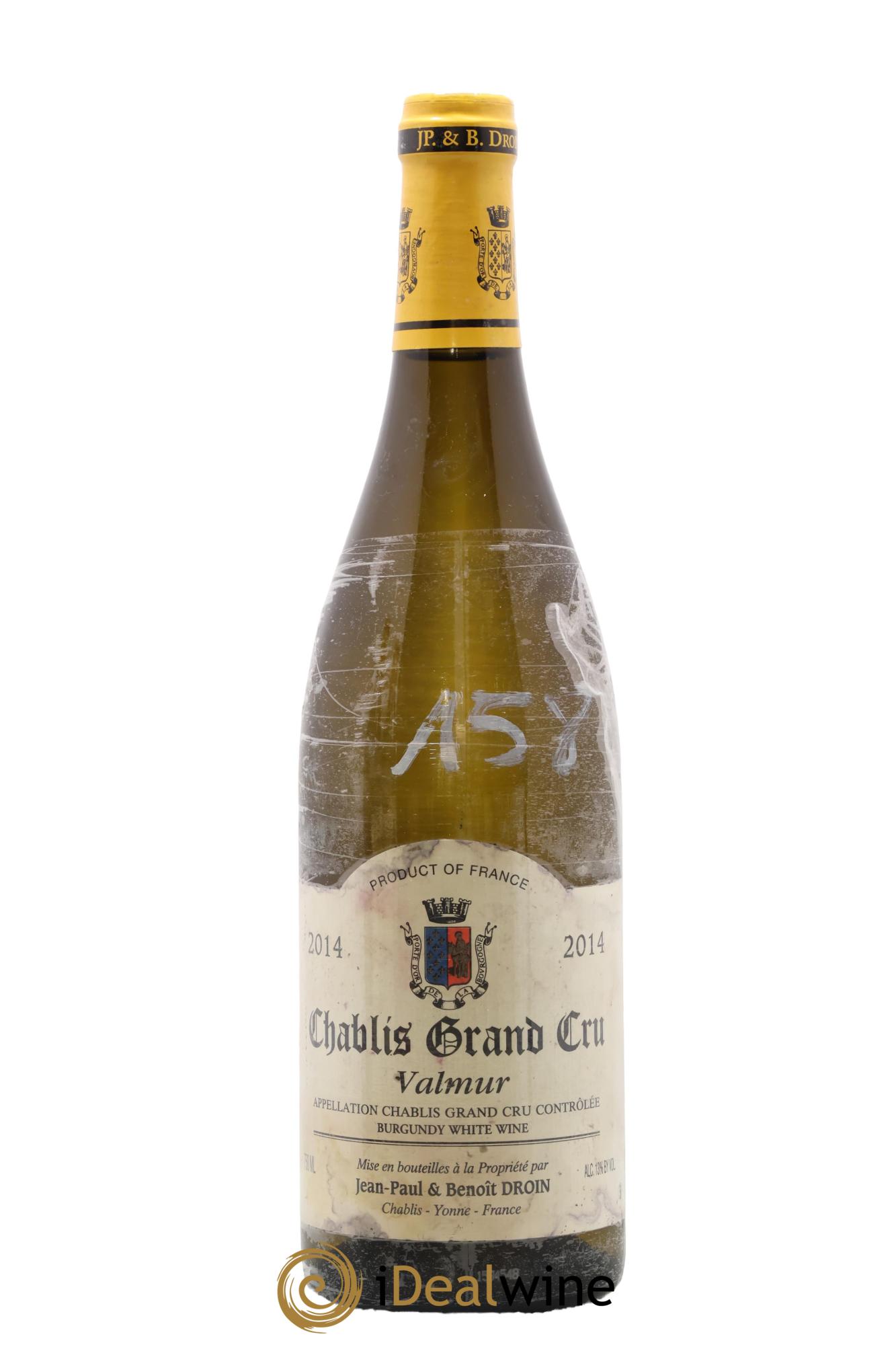 Chablis Grand Cru Valmur Jean-Paul & Benoît Droin (Domaine) 2014 - Lot of 1 bottle - 0