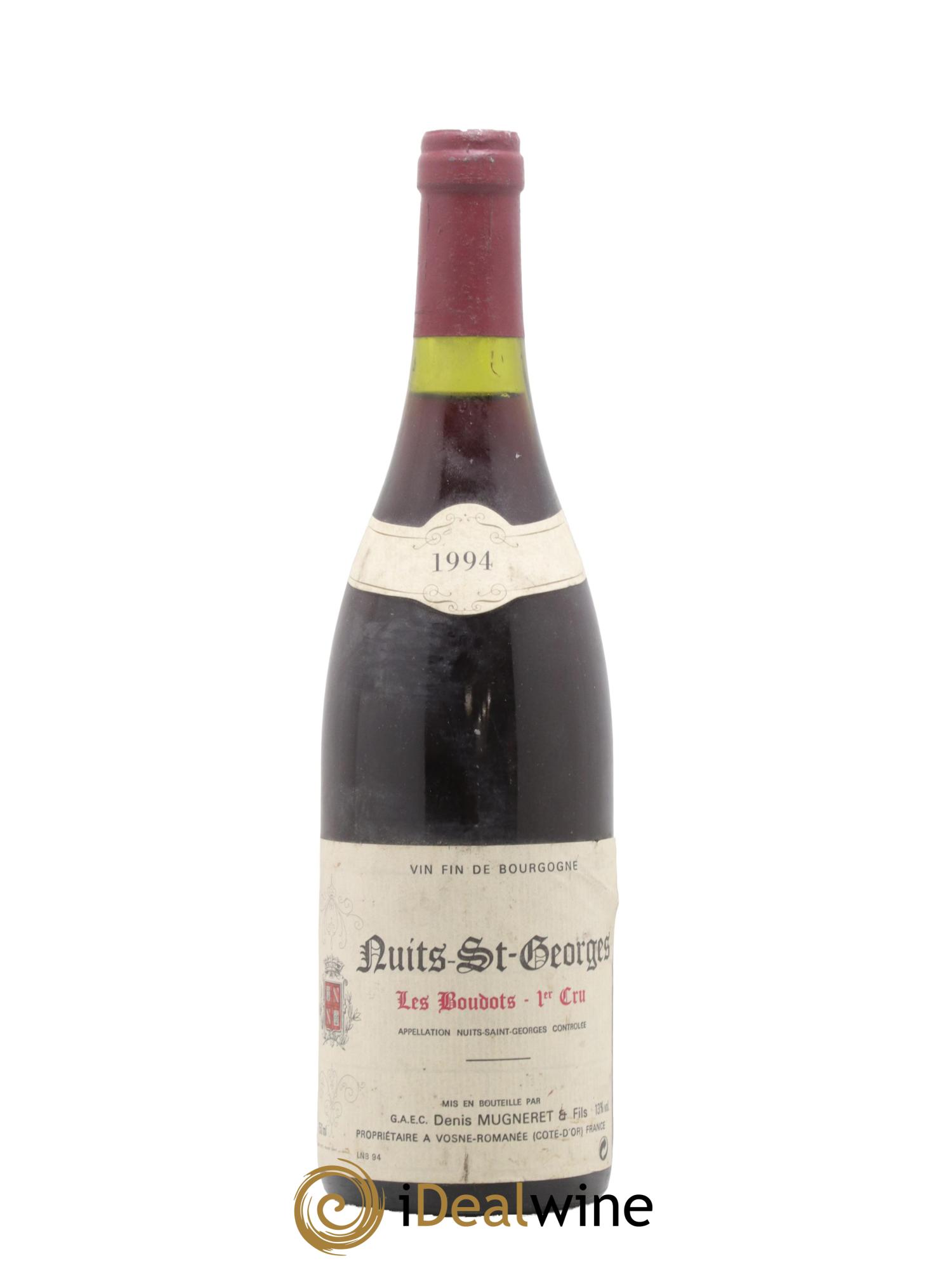 Nuits-Saint-Georges 1er Cru Les Boudots Domaine Denis Mugneret 1994 - Posten von 1 Flasche - 0