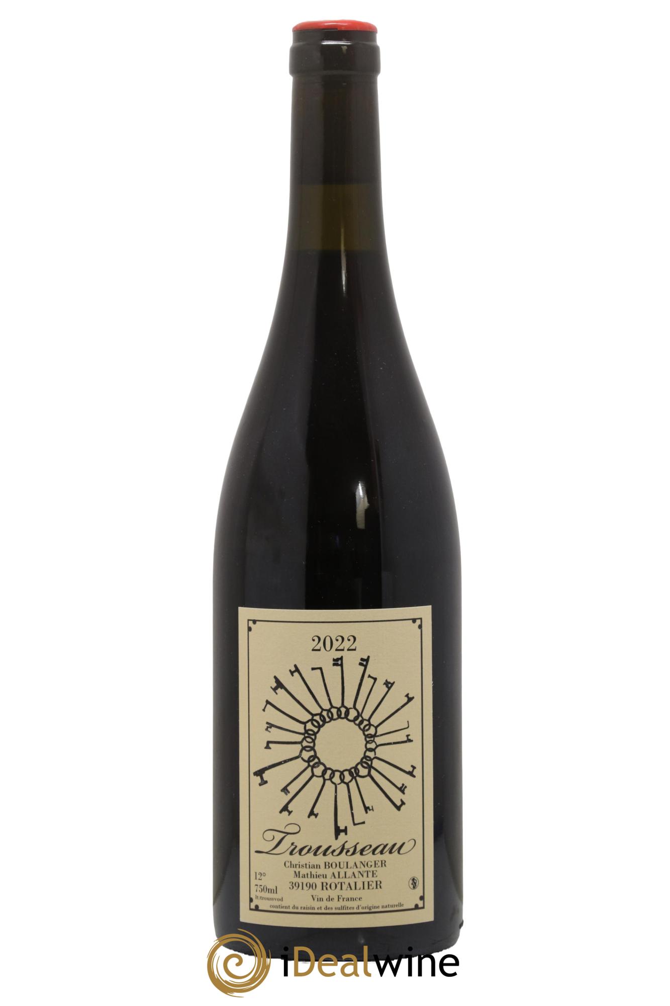 Vin de France Trousseau Domaine Allante Boulanger 2022 - Lot de 1 bouteille - 0