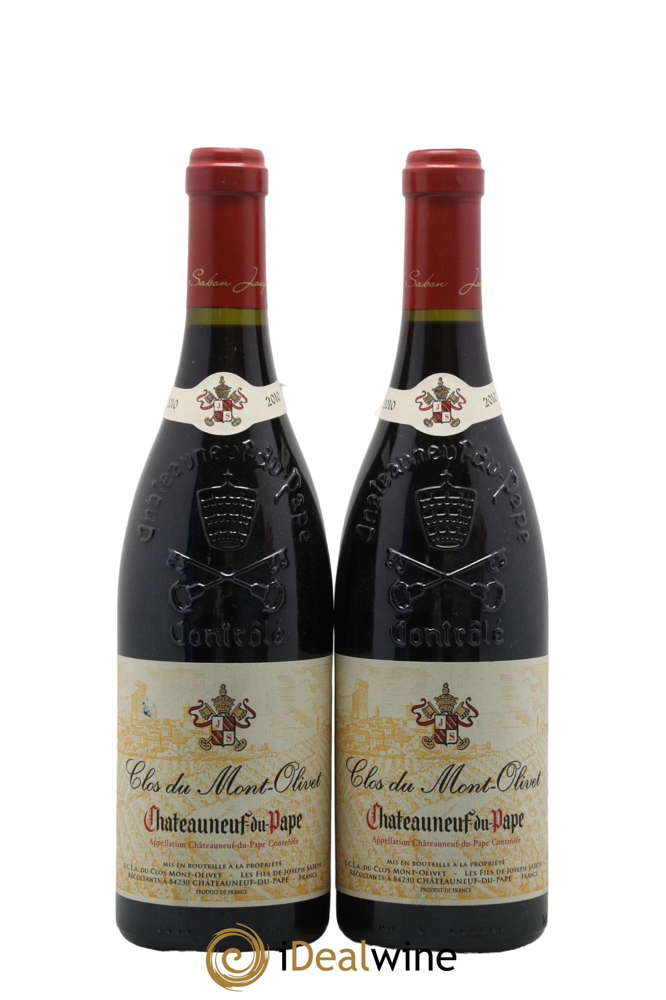 Châteauneuf-du-Pape Clos du Mont-Olivet 2010 - Lot de 2 bouteilles - 0