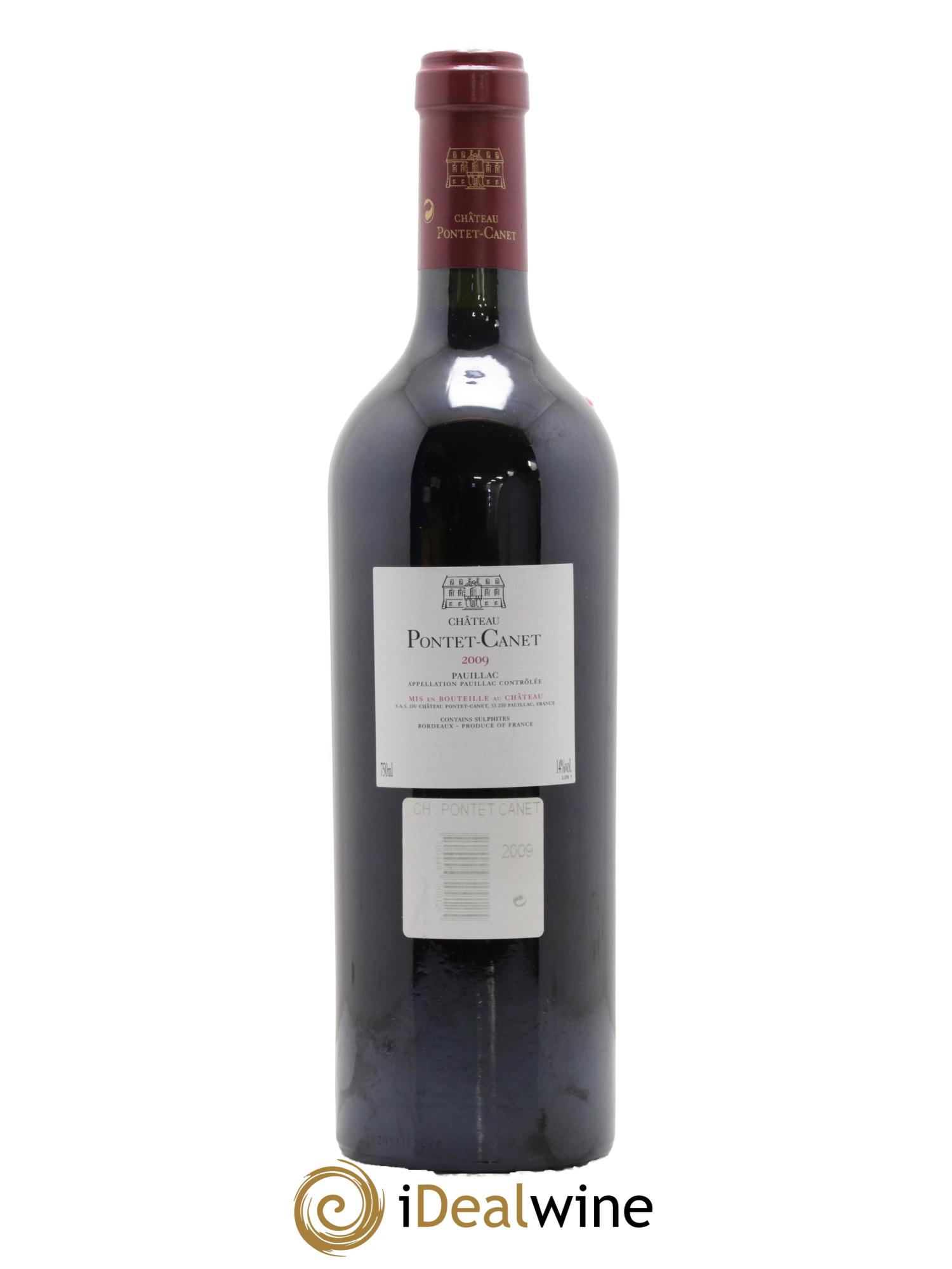 Château Pontet Canet 5ème Grand Cru Classé 2009 - Lot de 1 bouteille - 1